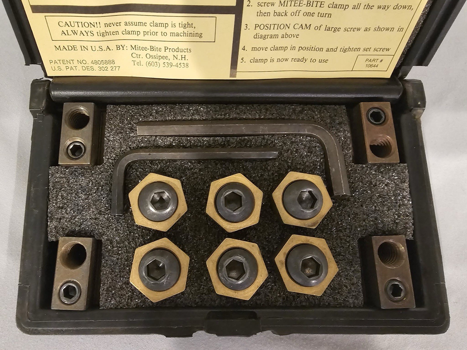 Mitee Bite TSN 625/ MB-8 Tee Slot Clamp Set