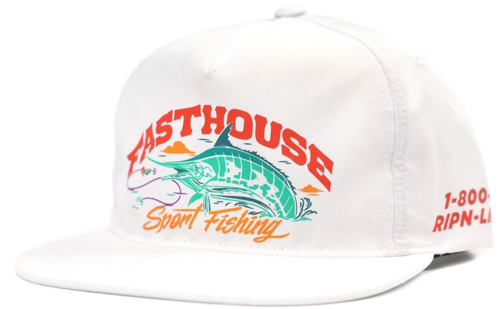 Fasthouse Panama Snapback Hat White
