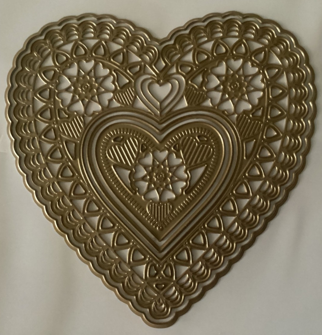 Anna Griffin Valentine 3D Concentric Heart Dies Large NEW 2026