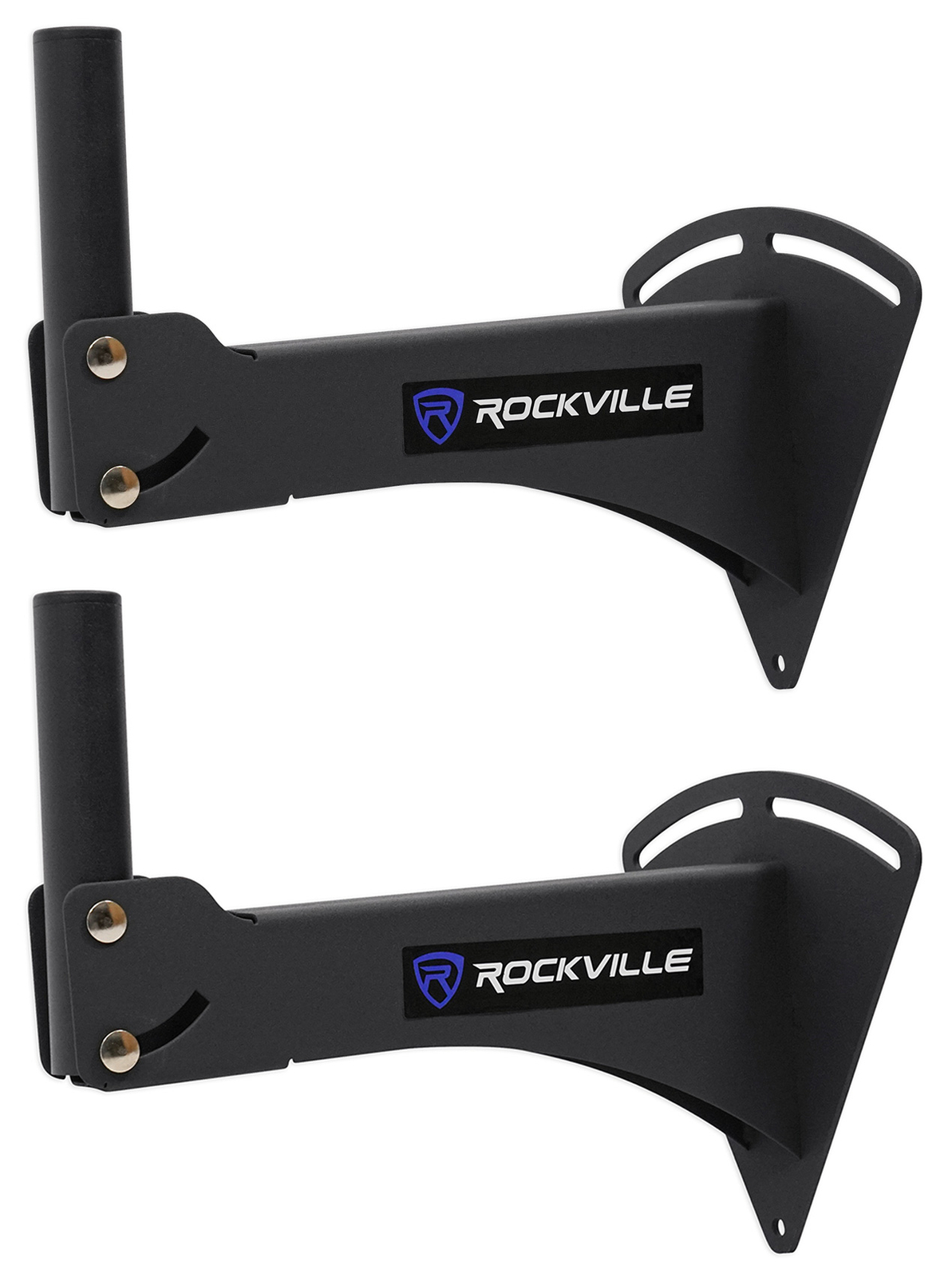 2 Rockville Adjustable PA Wall Mount Brackets for Electro-Voice ZLX-12P Speakers