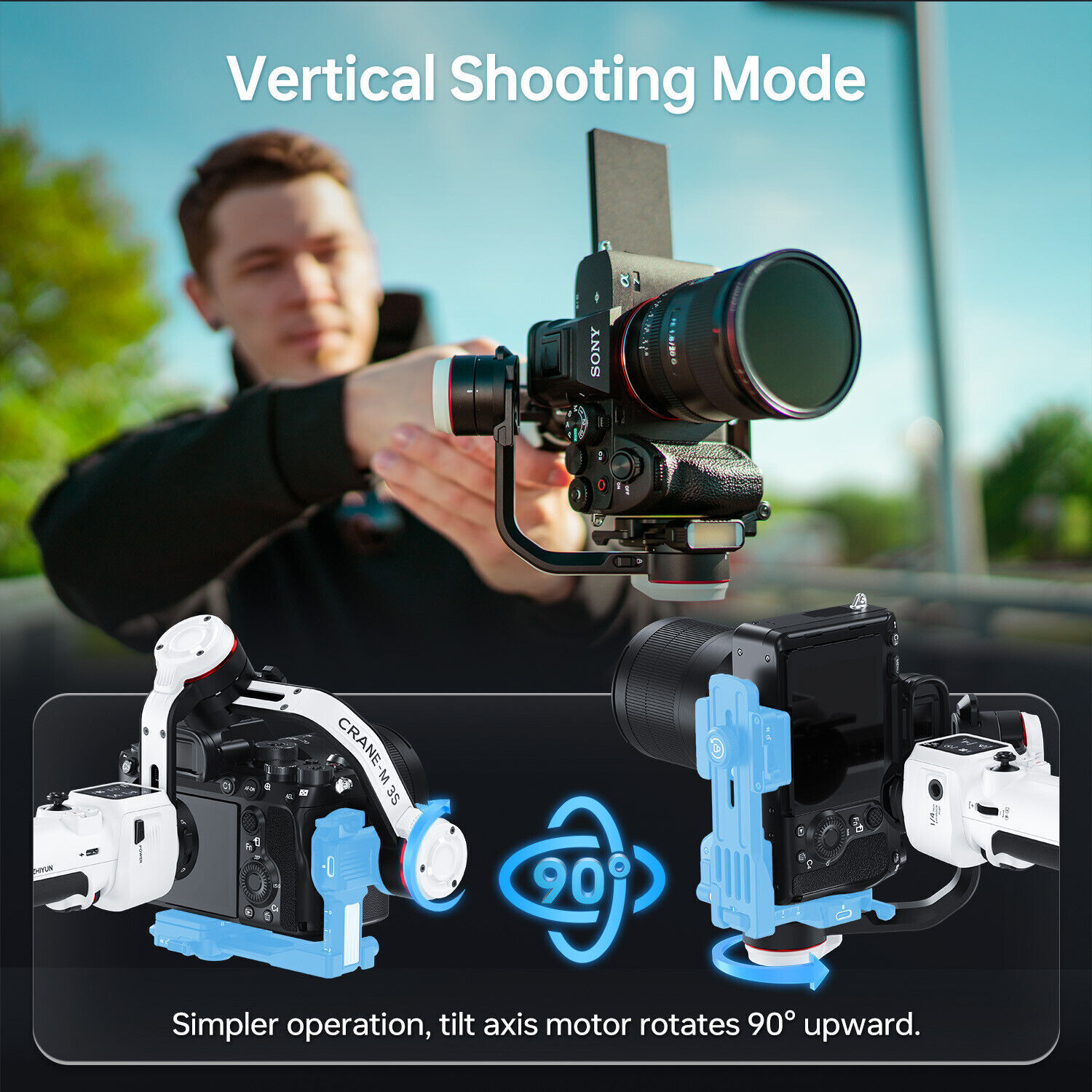 ZHIYUN Crane M3S Combo 3-Axis Gimbal Stabilizer for Mirrorless Camera Action Cam