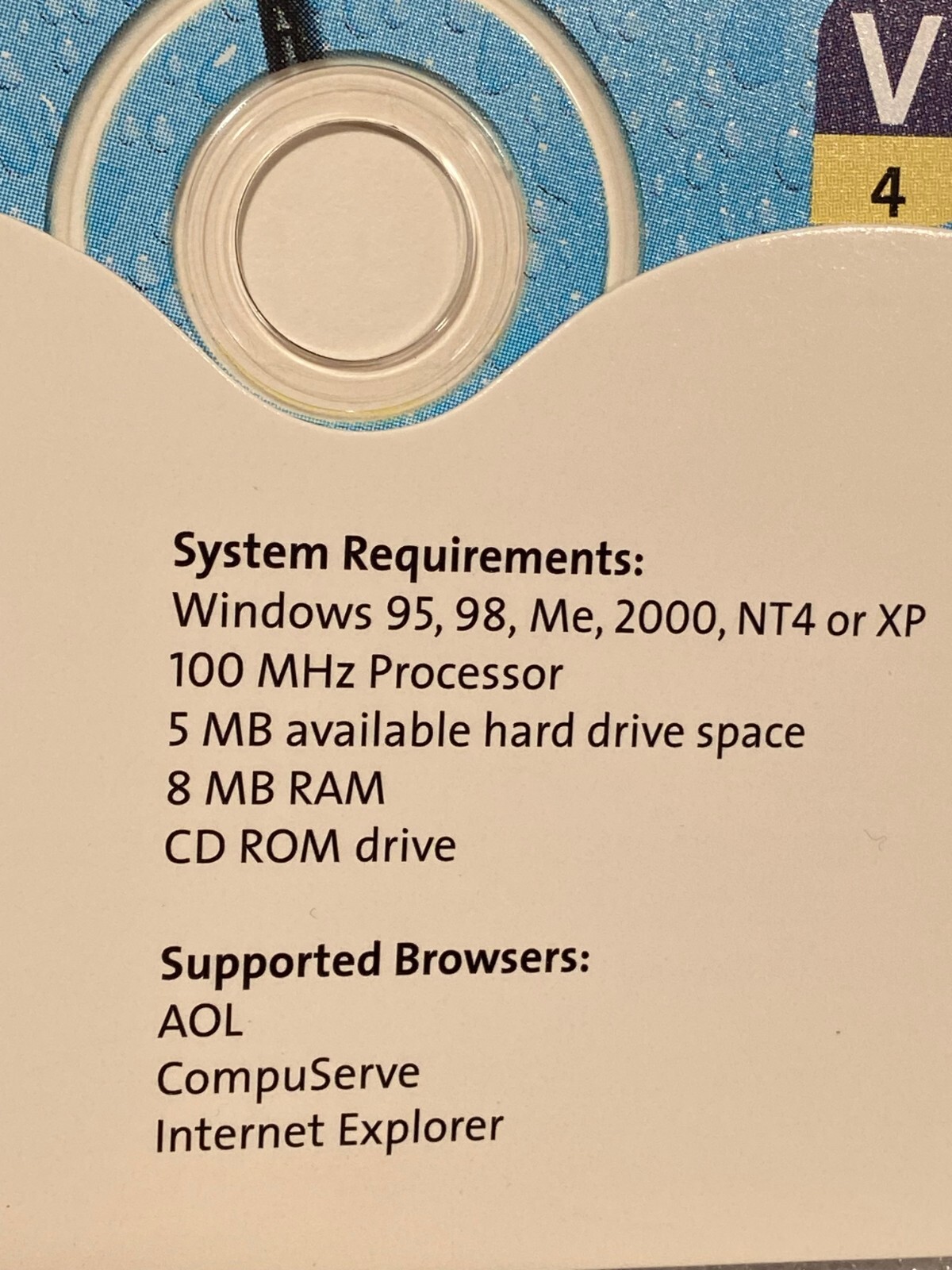 2001 Webroot Software Cache & Cookie Washer For AOL & Compuserve Pre-Owned* lll1