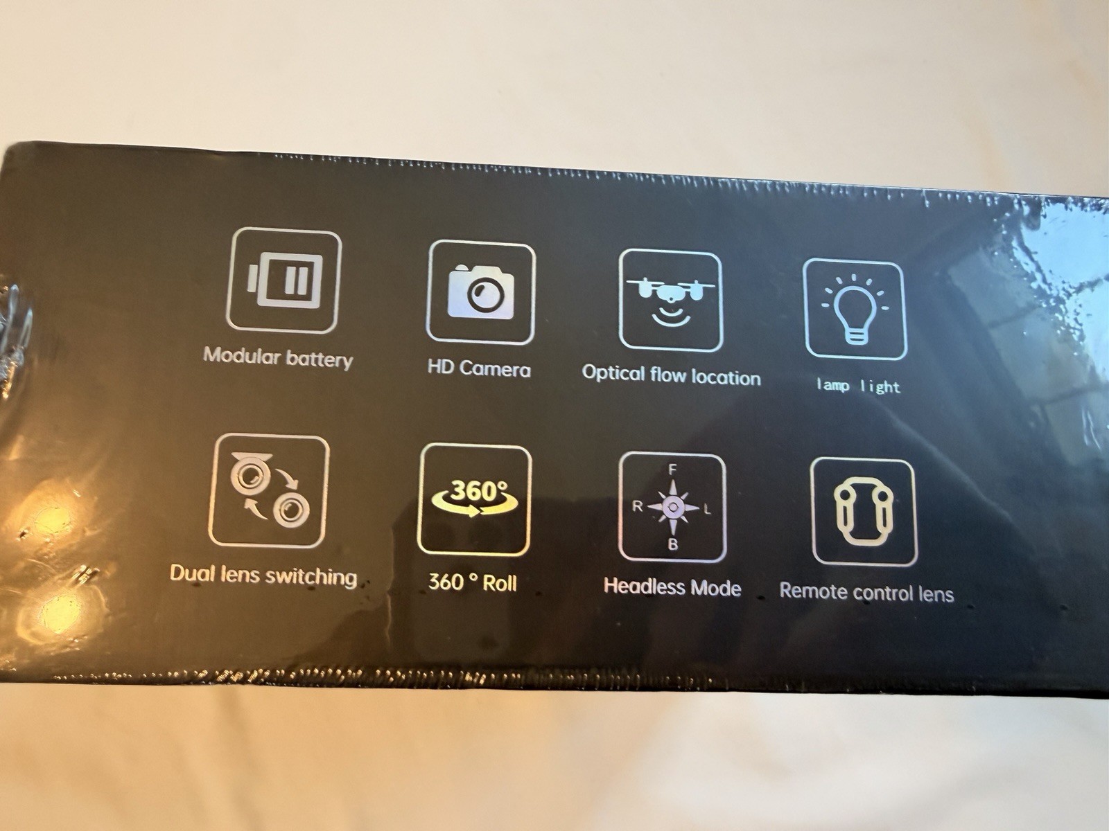NIB Drone Dual Lens HD Camera Optical Flow Headless 360° Roll