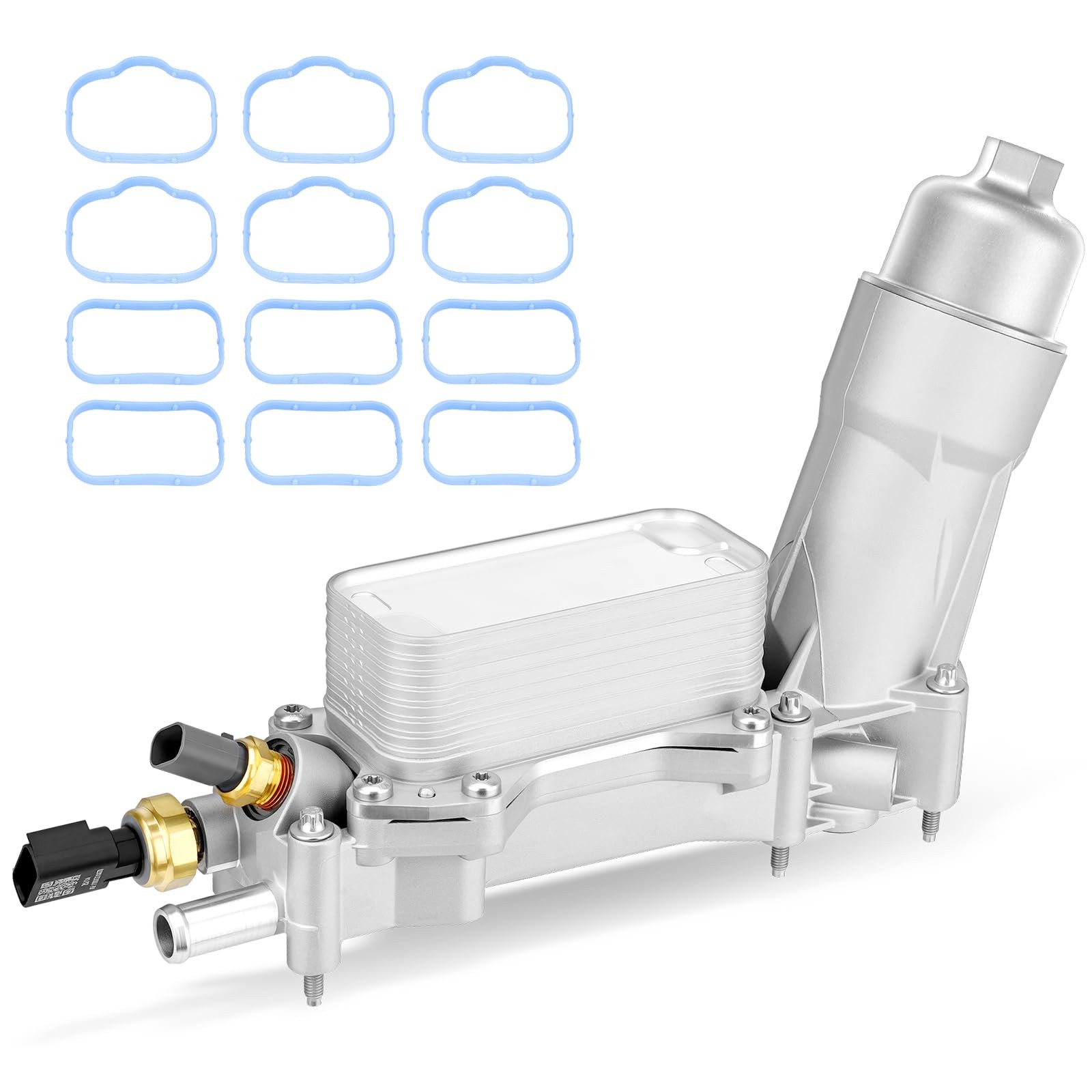 Gearflex Full Aluminum Engine Oil Cooler Filter Housing Assembly Compatible