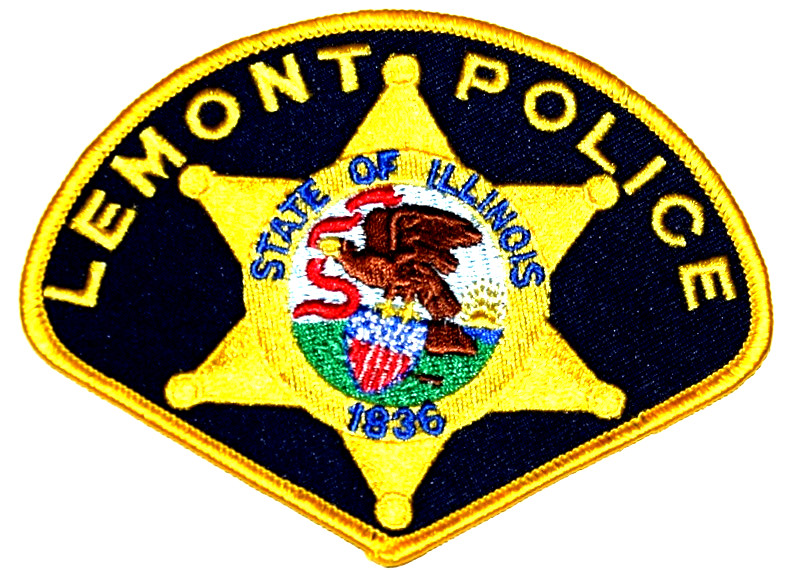 LAMONT – POLICE - ILLINOIS IL Sheriff Police Patch STATE SEAL EAGLE BANNER CREST