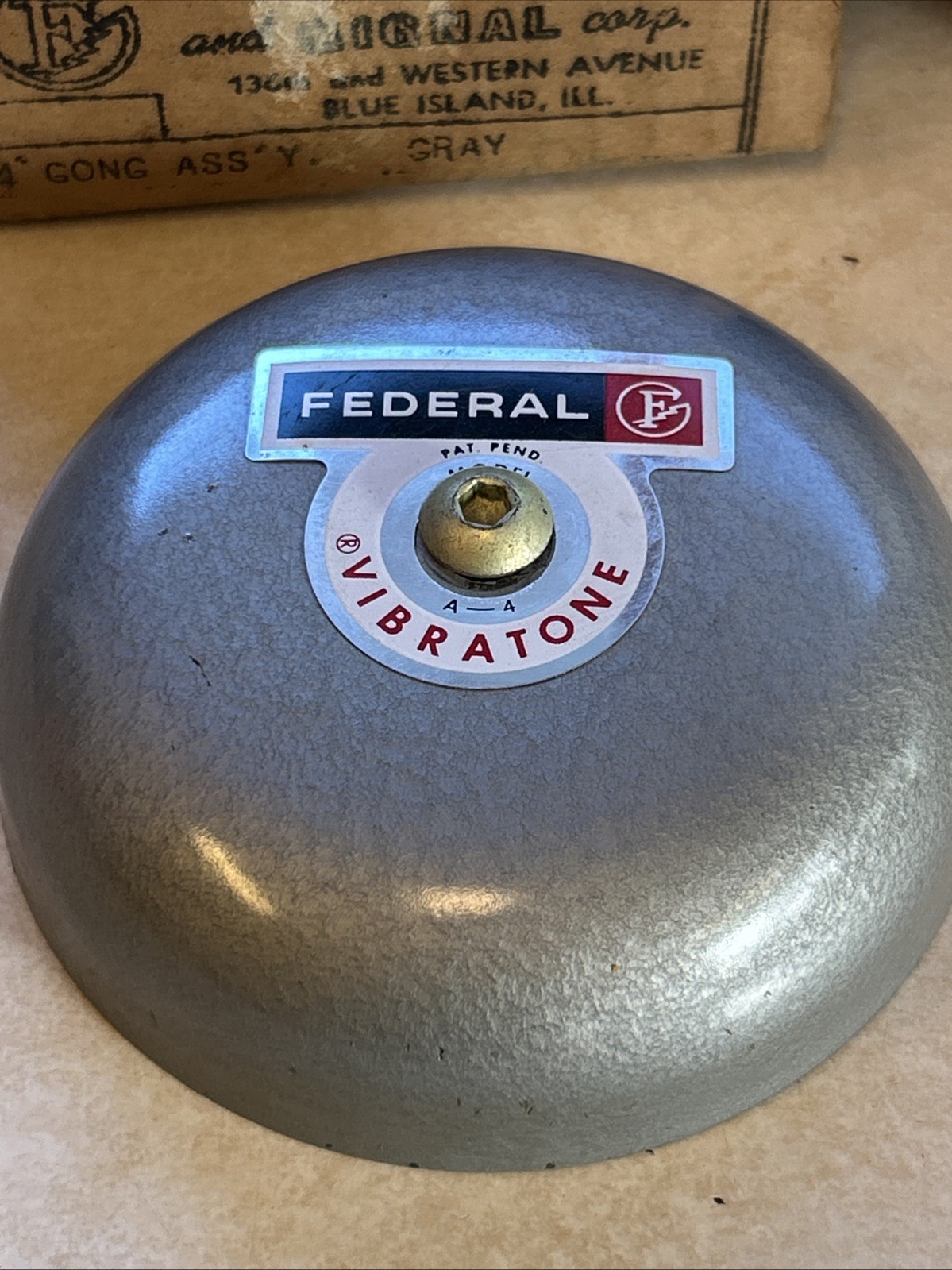 Federal Gong Bell 4” Ass’y Grey