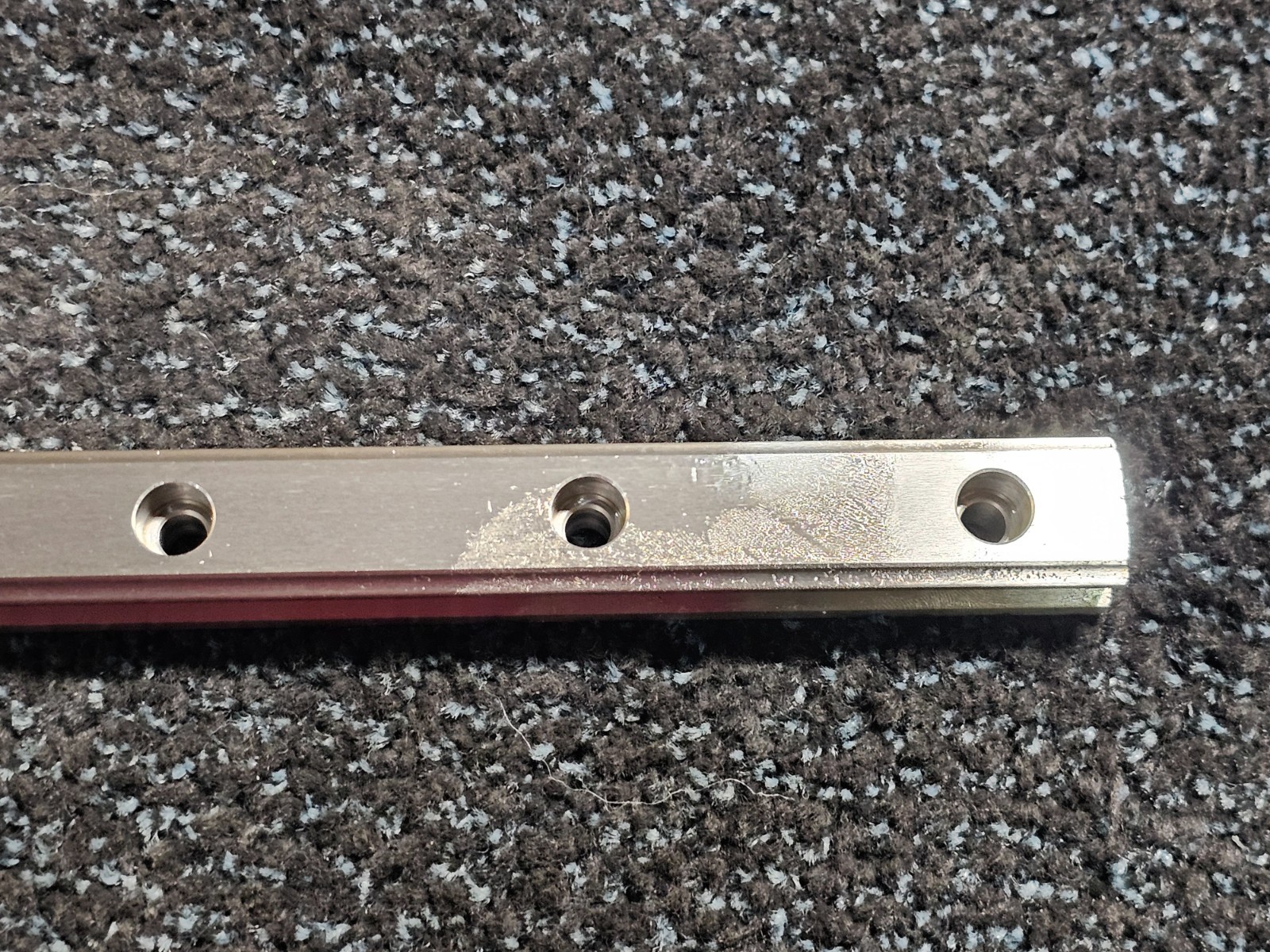 THK U0E05307-GK 25.5" Linear Motion Rail Assembly 11-Hole, Silver