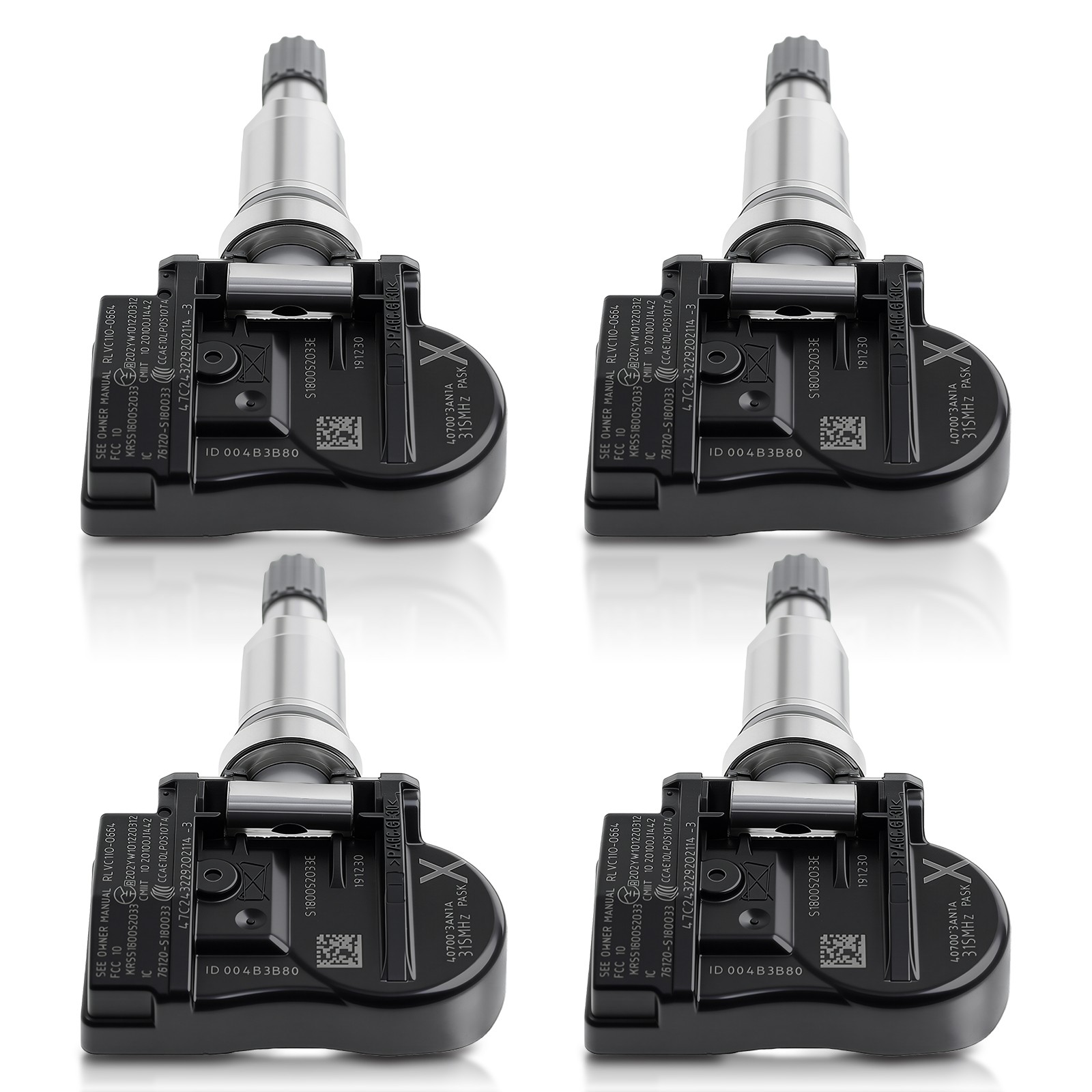 Set of (4) TPMS TIRE PRESSURE SENSOR 40700-3AN1A for Nissan Leaf 2013-2017