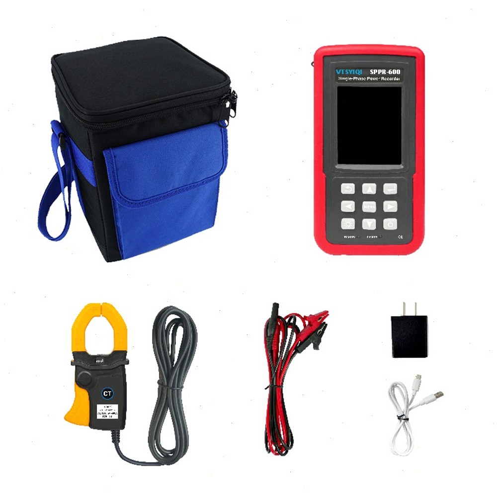 Single Phase Voltage Current Power Data Logger with Voltage Range 0.01V ~ 600V