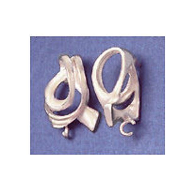 Sterling Silver Fancy Omega Slider Bail For 6mm Chain