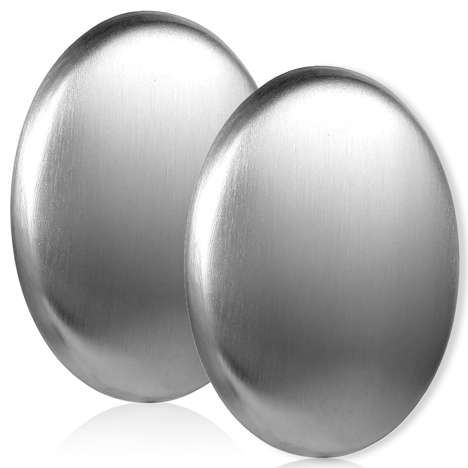 ElevateTech 2 PCS Stainless Steel Soap Bar Odor Absorber Metal Silver