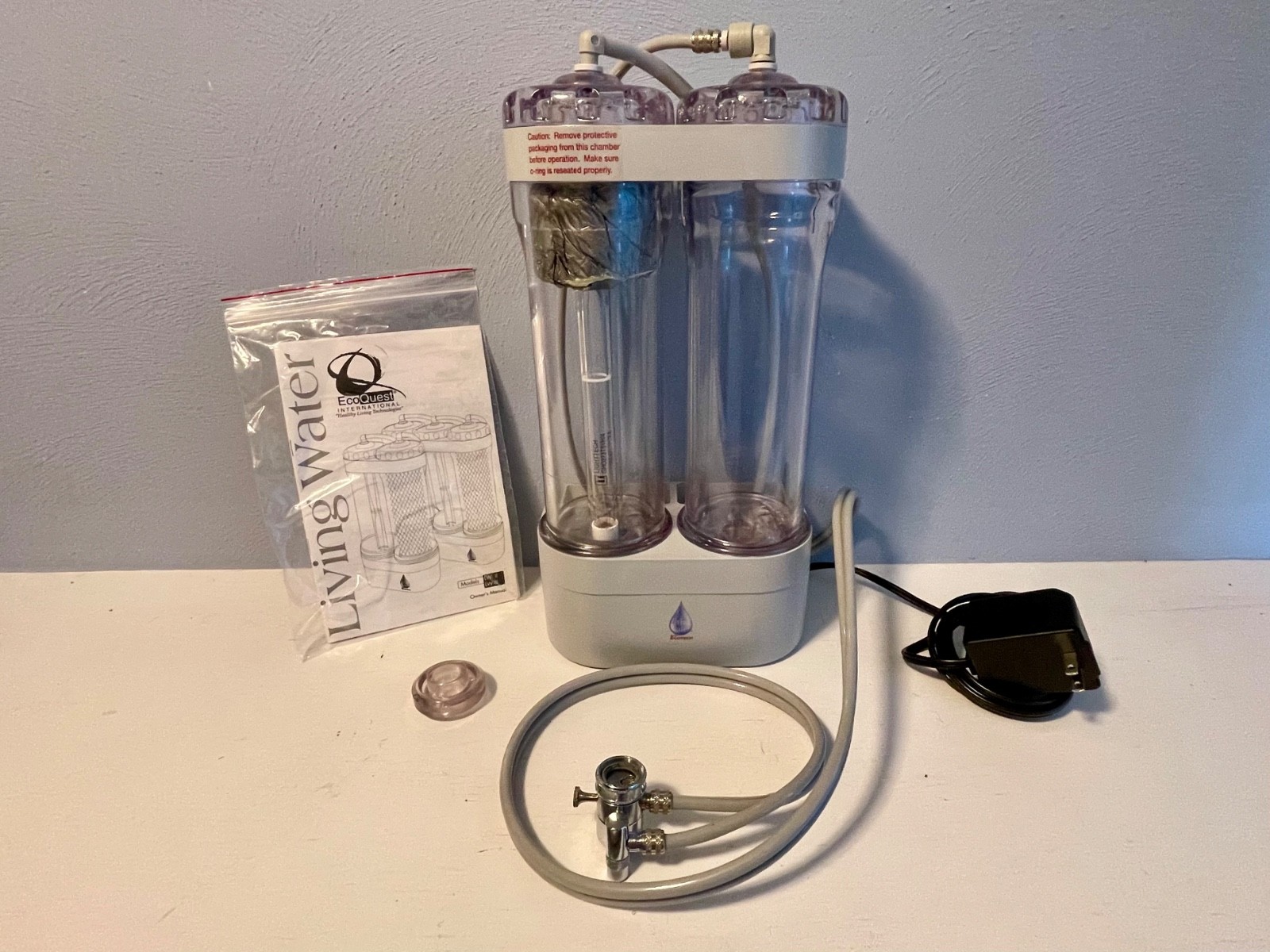 EcoQuest Living Water II Purifier #50700 UV Water Filter w/ Box Estate