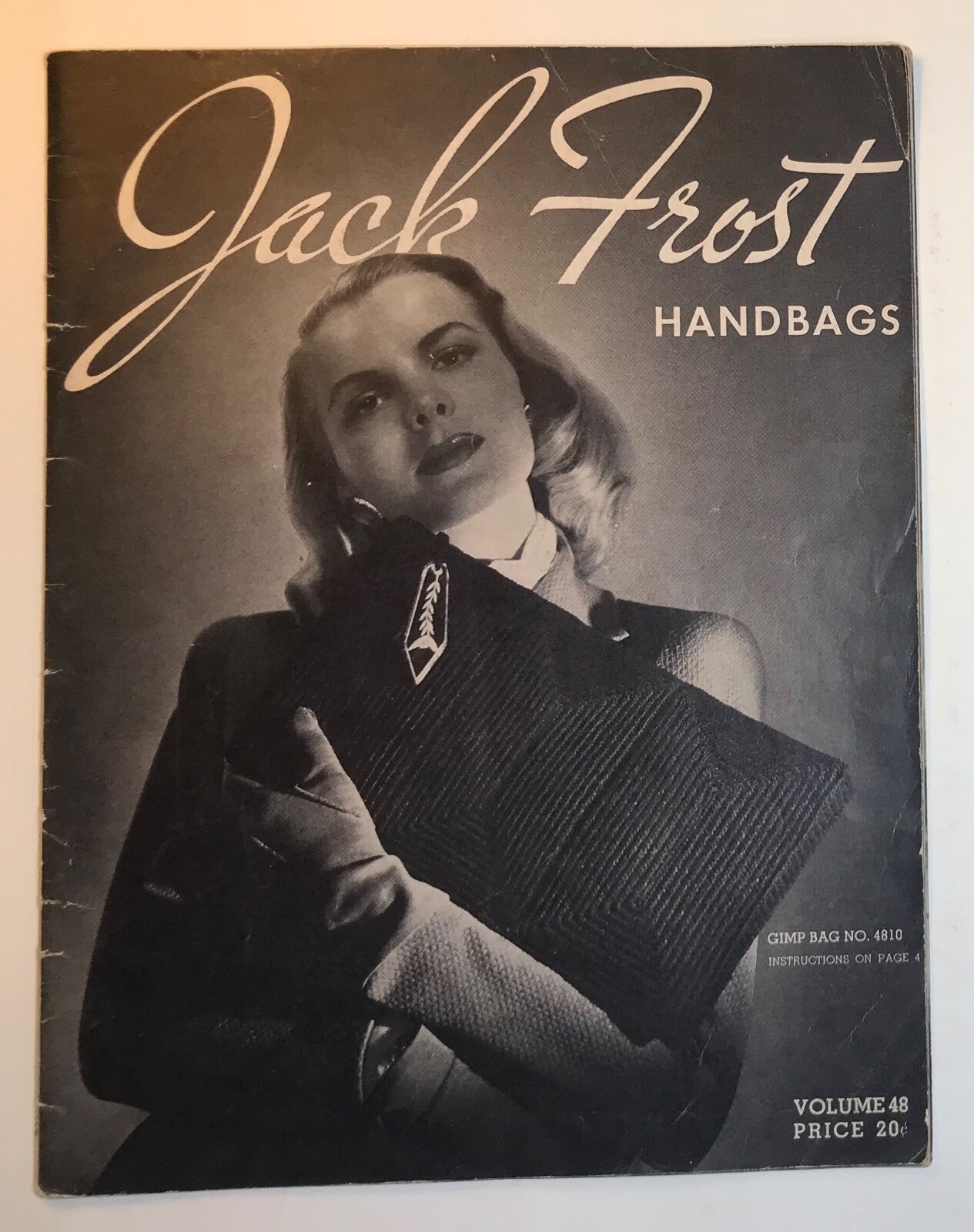 JACK FROST Handbags #48 CROCHET vintage book booklet 1945 style fashion