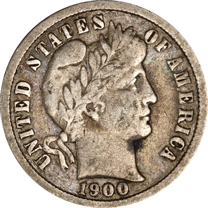 1900-P Barber Dime