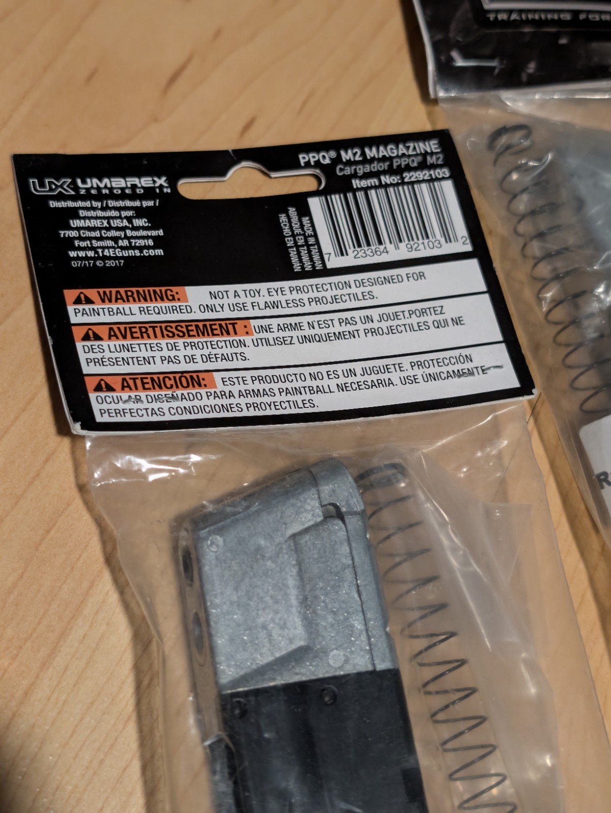 Umarex T4E .43 Caliber Training Bundle (2) PPQ M2 Magazines & Black Rubber Balls