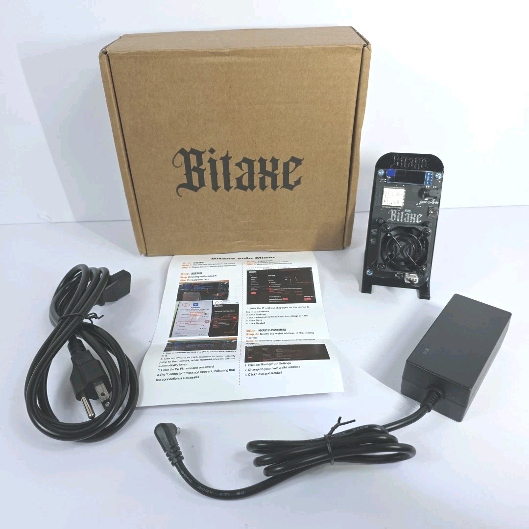 Bitaxe Gamma 601 BTC Bitcoin WiFi Solo Lottery Miner US Seller New Open Box