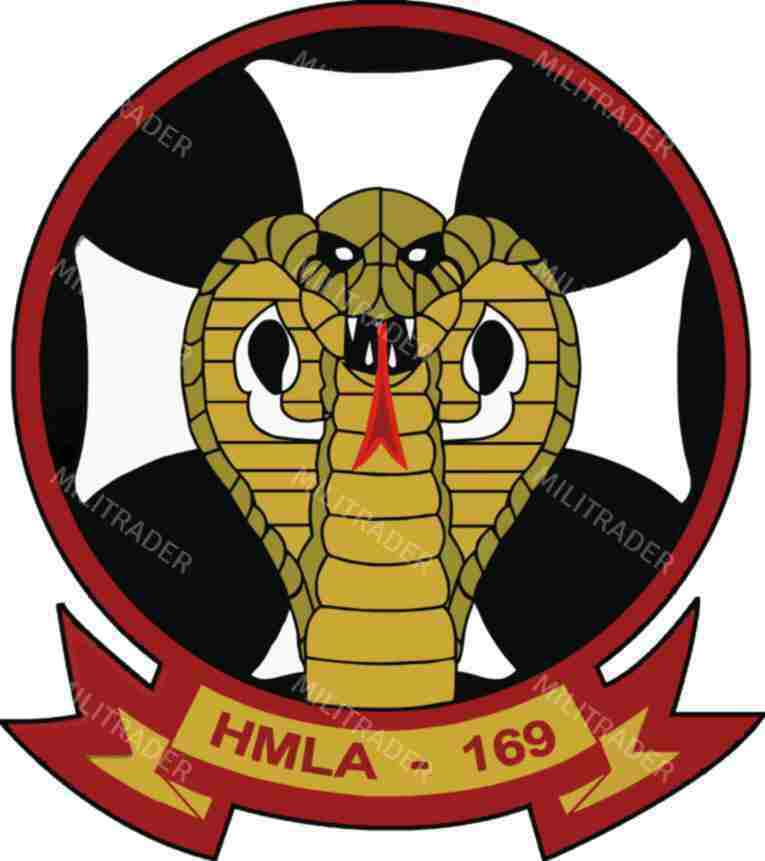 USMC Helicopter Attack Squadron 169 (HMLA 169) 3" Decal Sticker