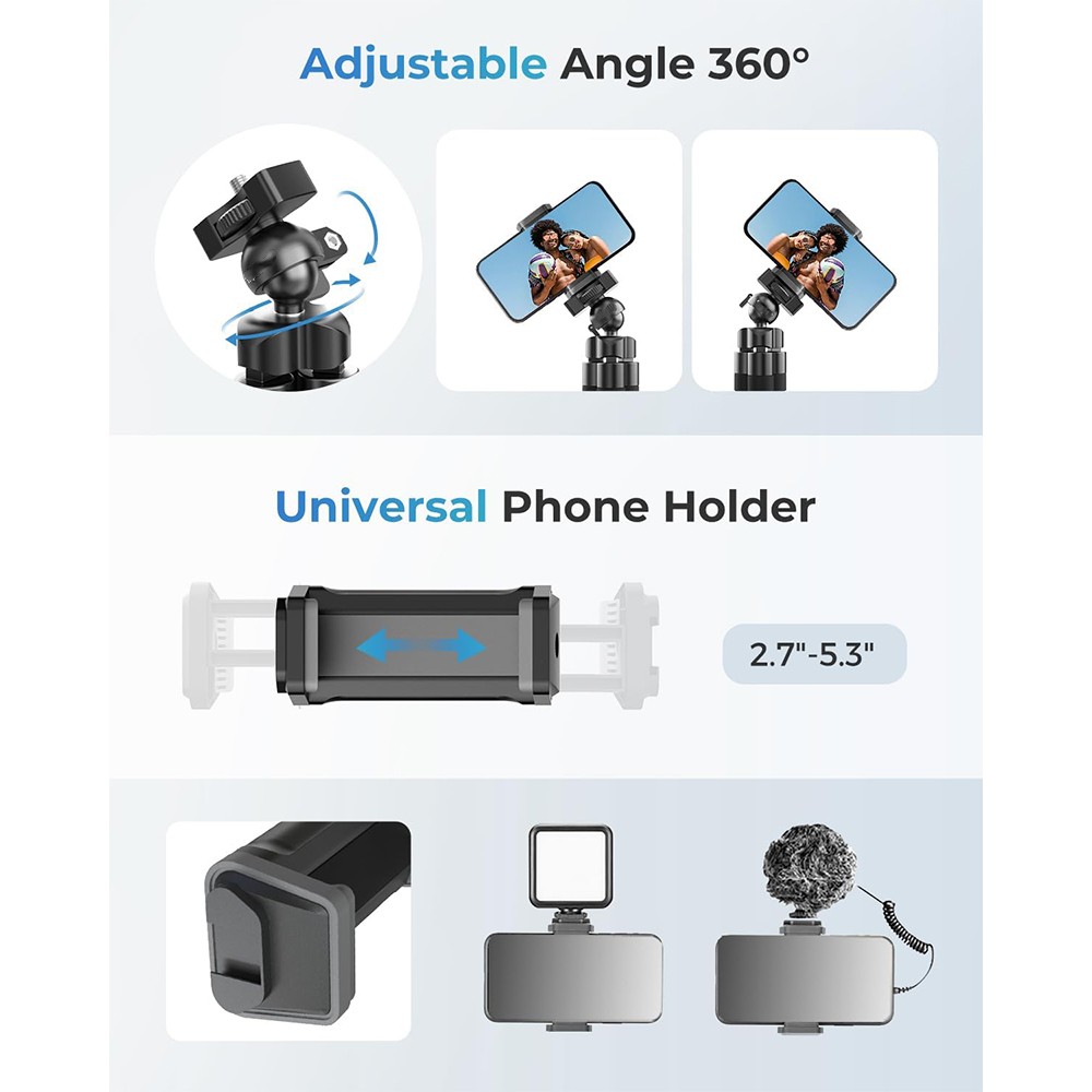 Octopus Adjustable Tripod Stand Flexible Phone Holder for iPhone Camera Bracket