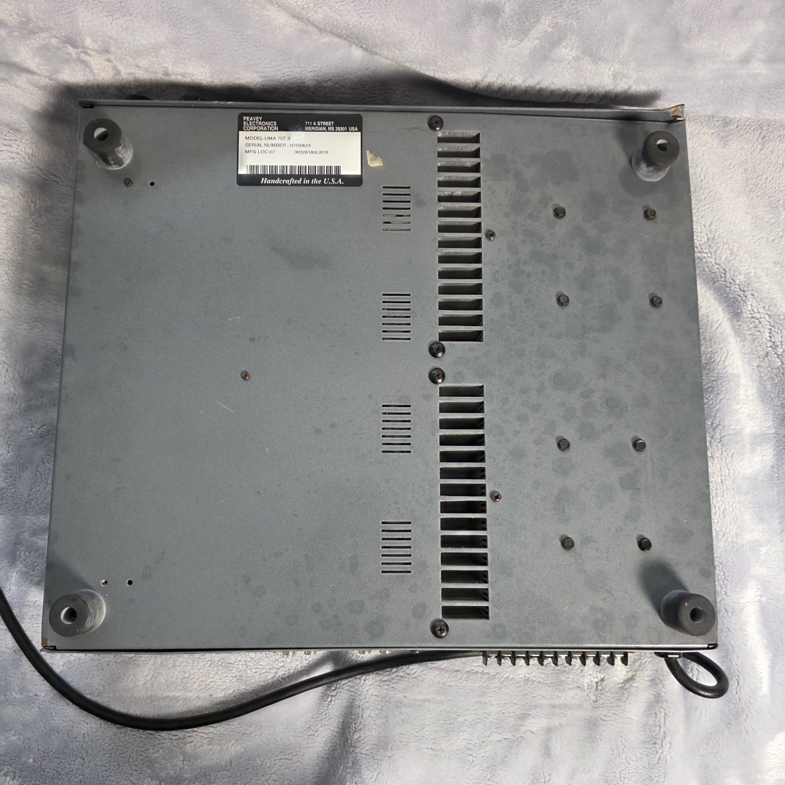 Peavey Architectural Acoustics UMA 75T II PA Mixer Amplifier Untested