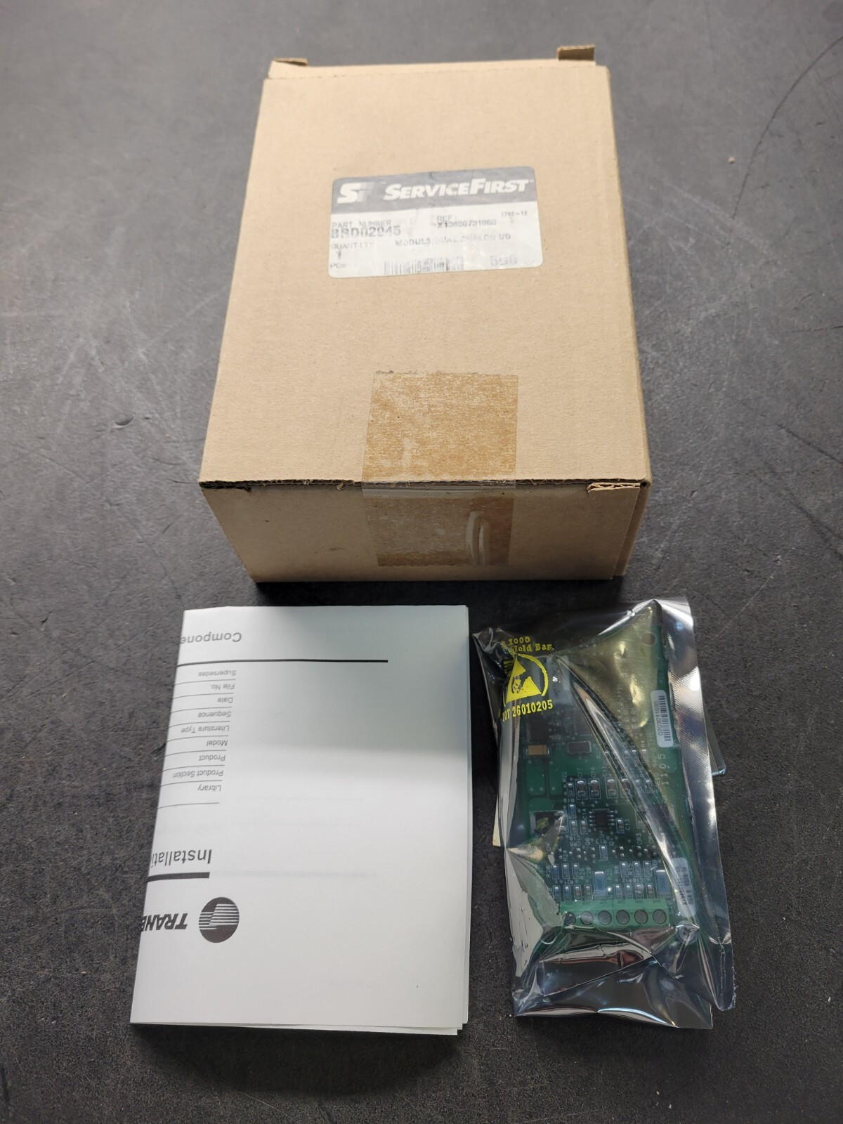 Service First BRD02945 Dual Analog I/O Module.