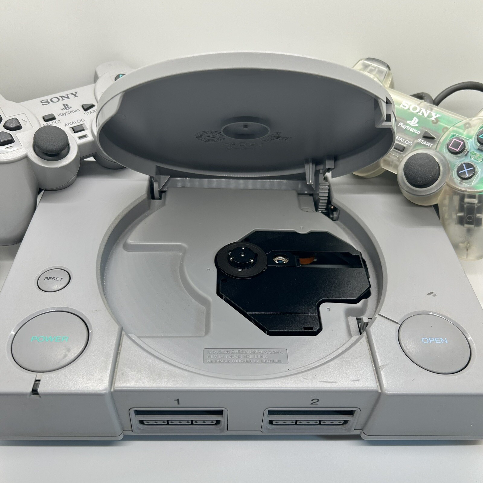 Sony PS1 Console SCPH-9001, 2 Controllers, Ready 2 Rumble Golden Tee Golf TESTED