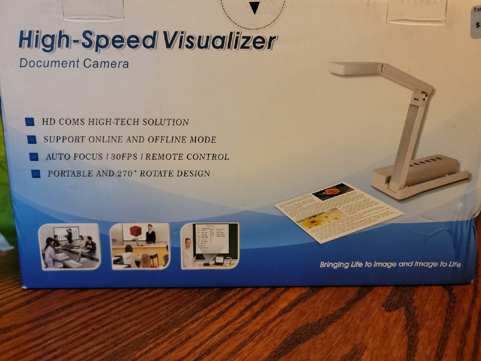 eloam VE802AF Portable Document Camera HDMI VGA Port OCR Visual Presenter
