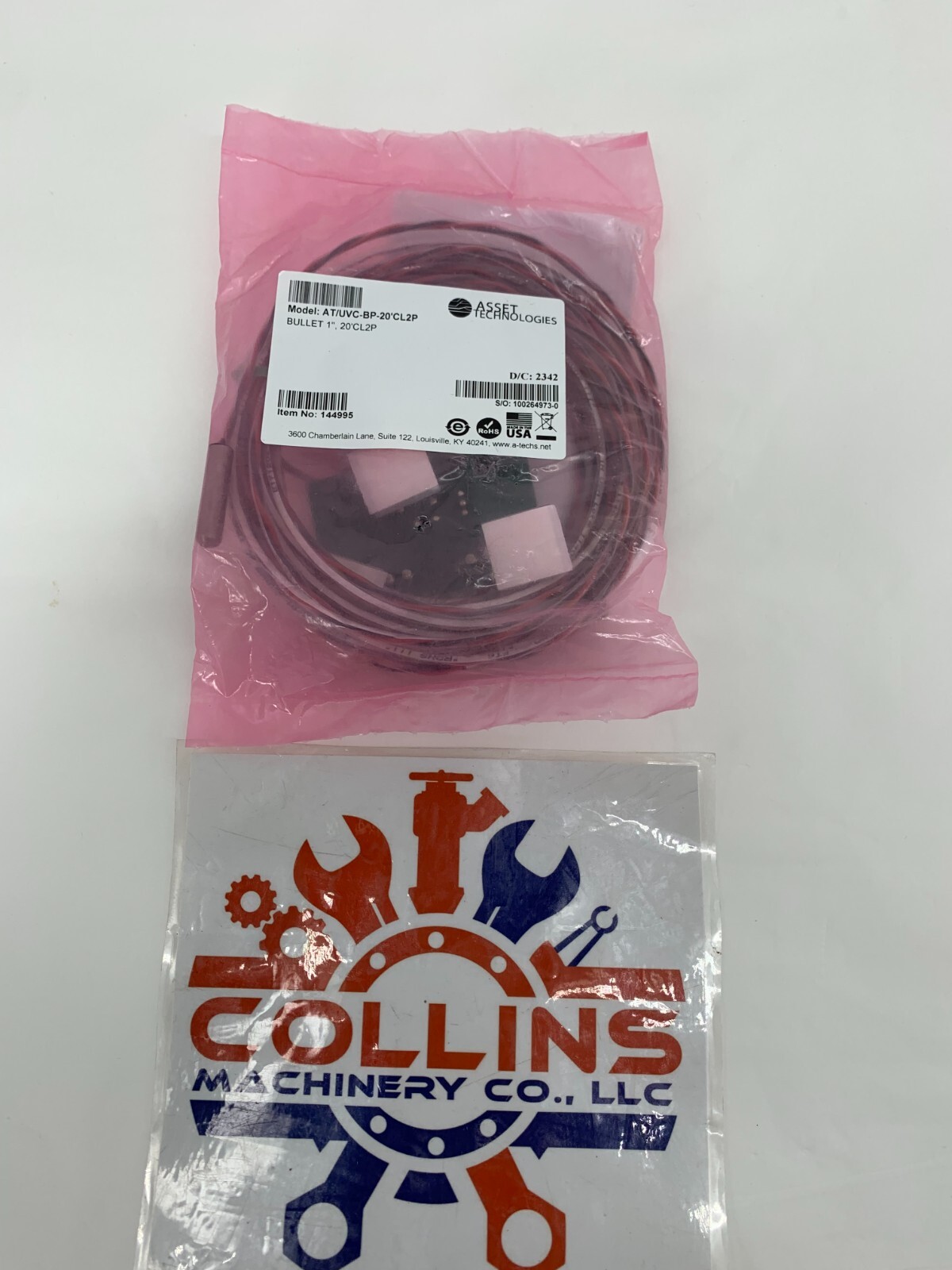 Asset Technologies AT/UVC-BP-20'CL2P 1" Remote Bullet Probe Temperature Sensor