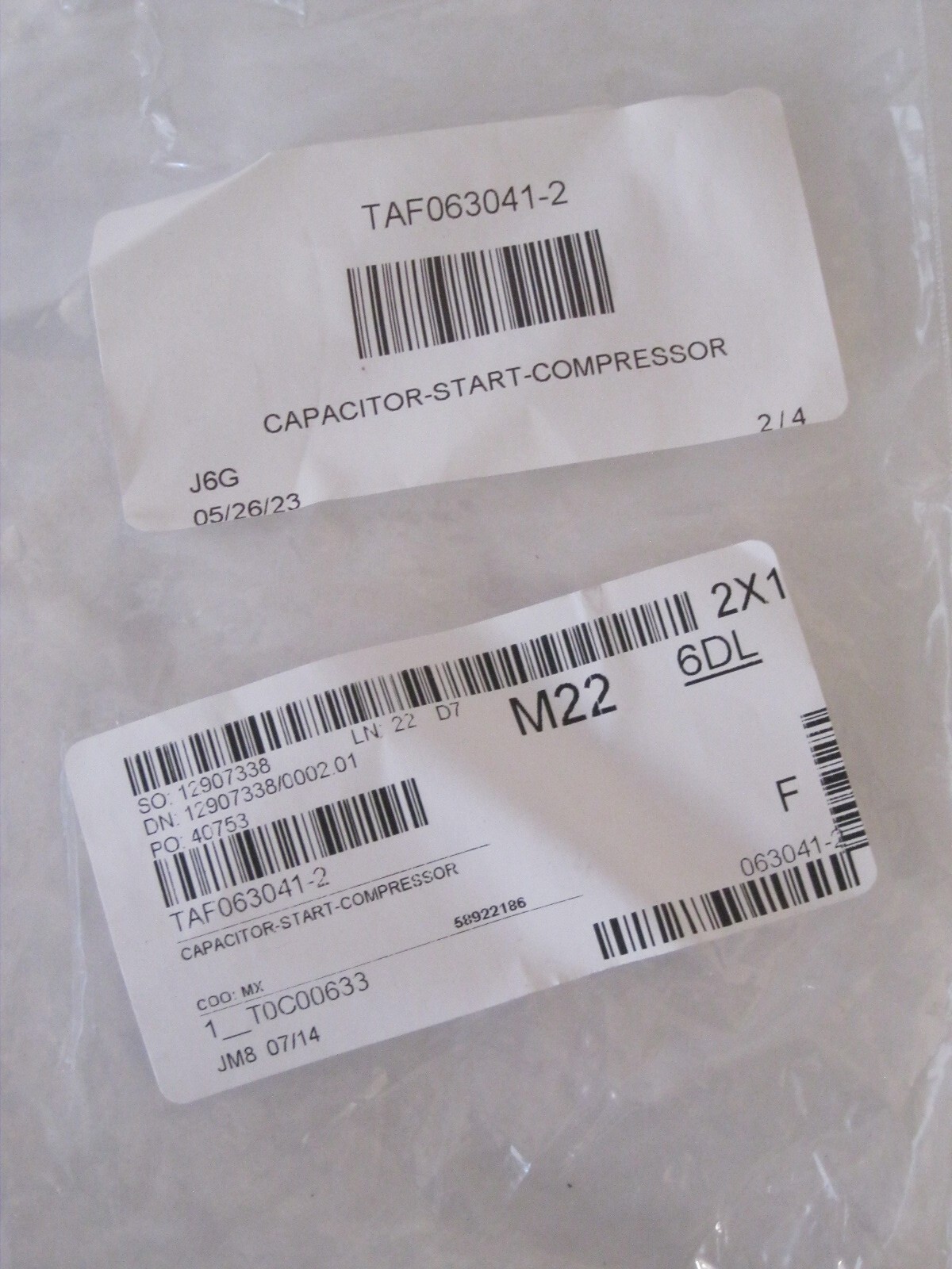 Taylor Capacitor Start Compressor 243-292uF 110 VAC for C029 Blended Ice Machine