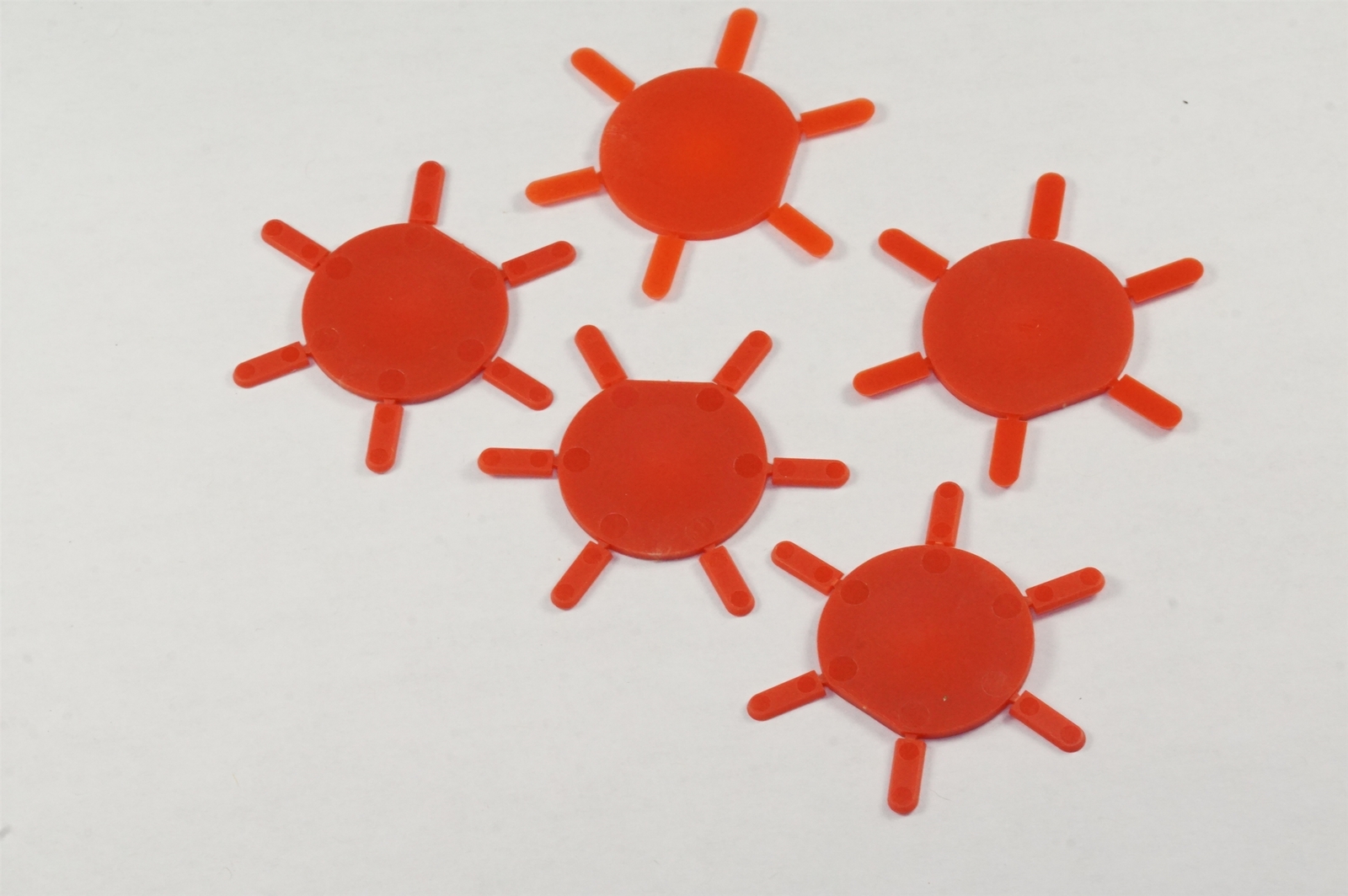 Lot of 5 x 37.903 Altech Keying Insert Wheel KI-AK 8mm x 3.1mm Red Polyamide NOS
