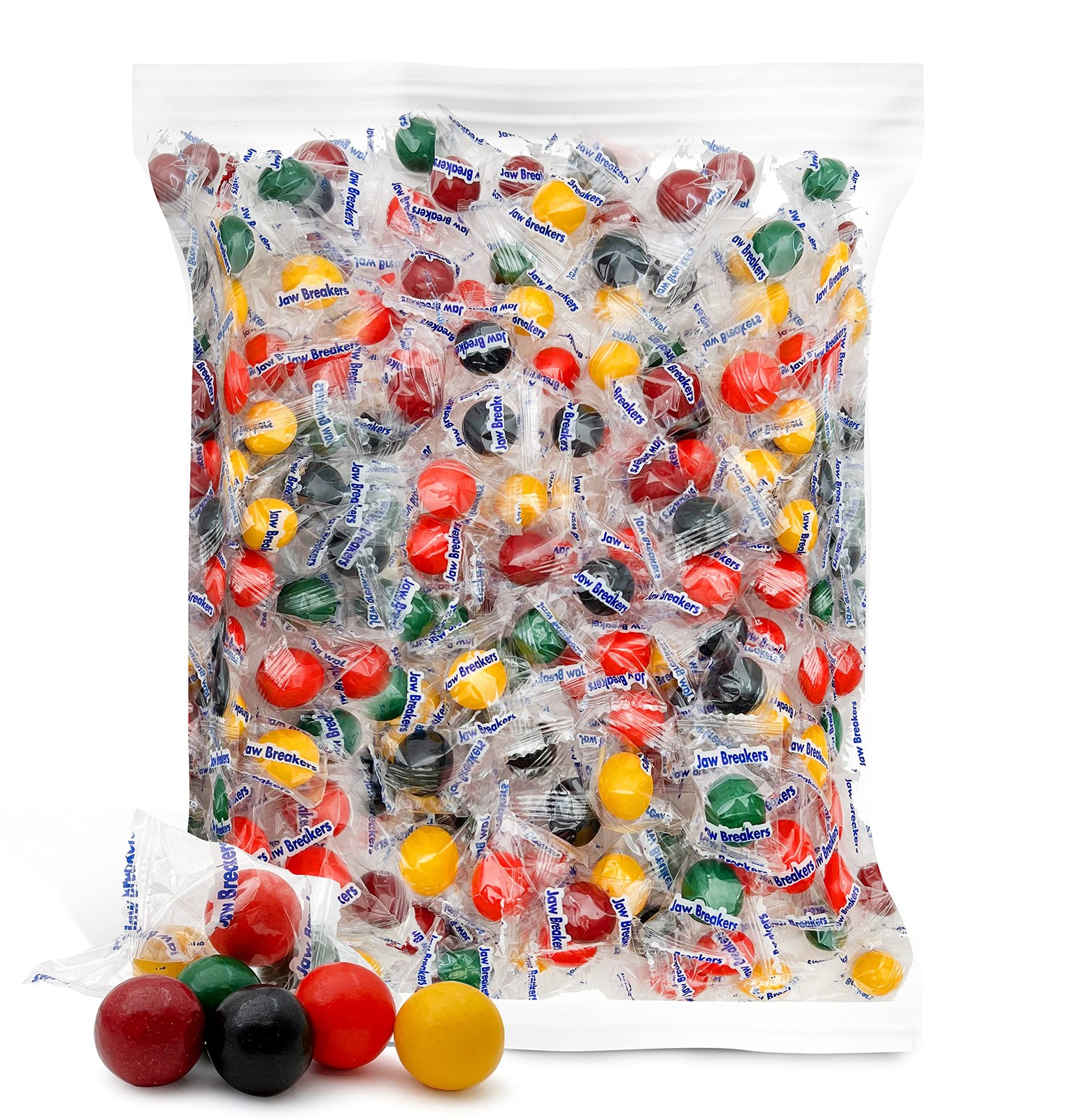Jaw Breakers Hard Candy - 3 Pound Bulk Pack (About 230 Count) - Individually ...