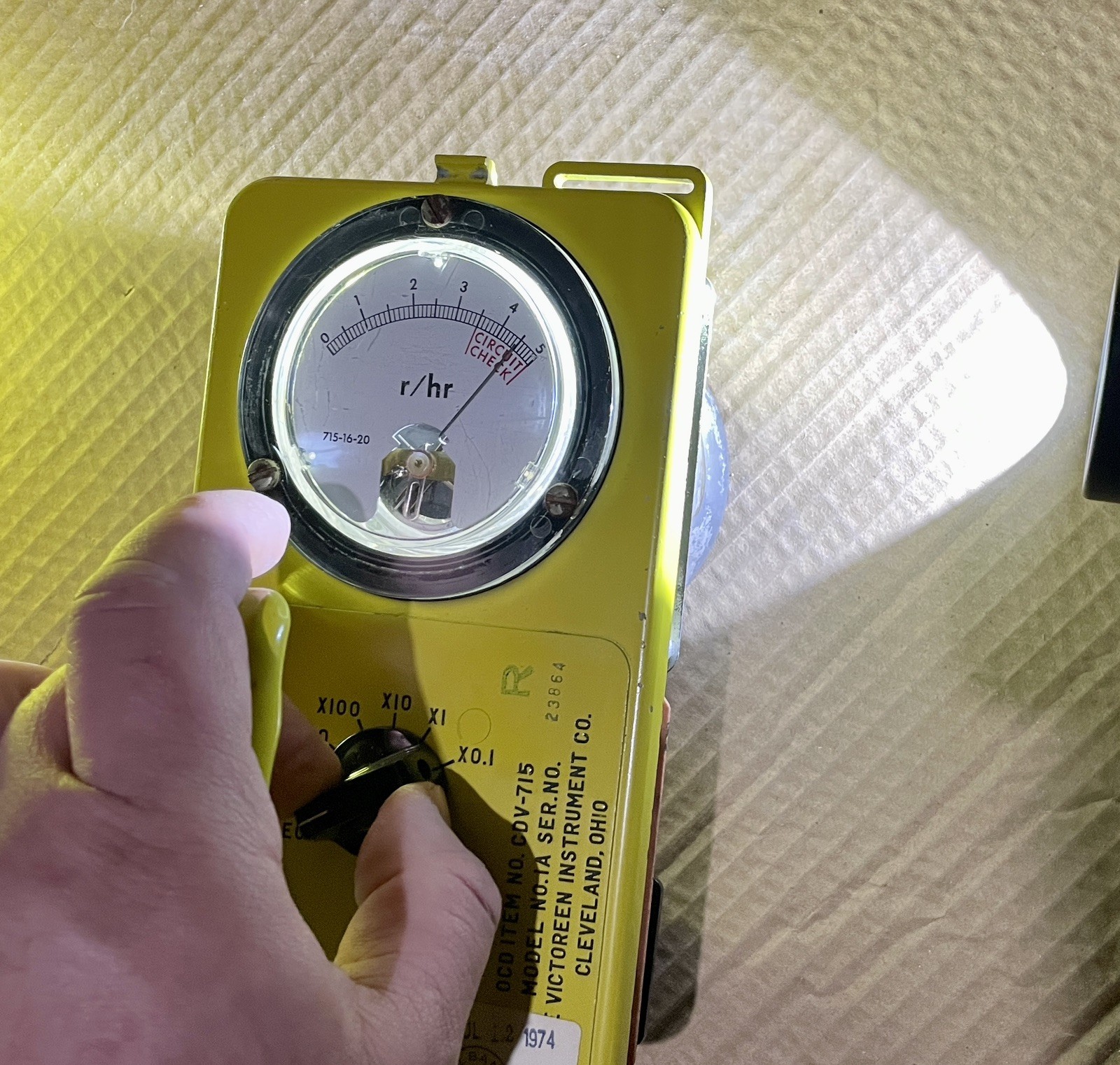 Shelter Radiation Detection Kit CD V777-1 Fallout Kit