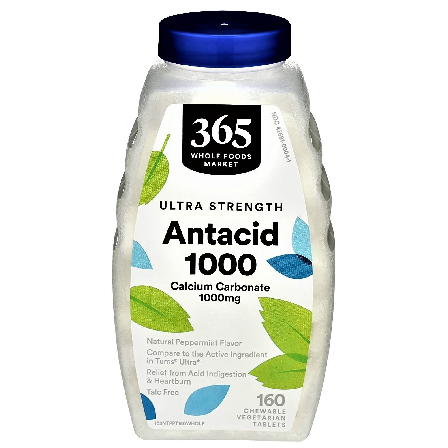 365 by Whole Foods, Antacid Ultra Strength 1000, 160 Chewable Tabs. Exp 07/2026