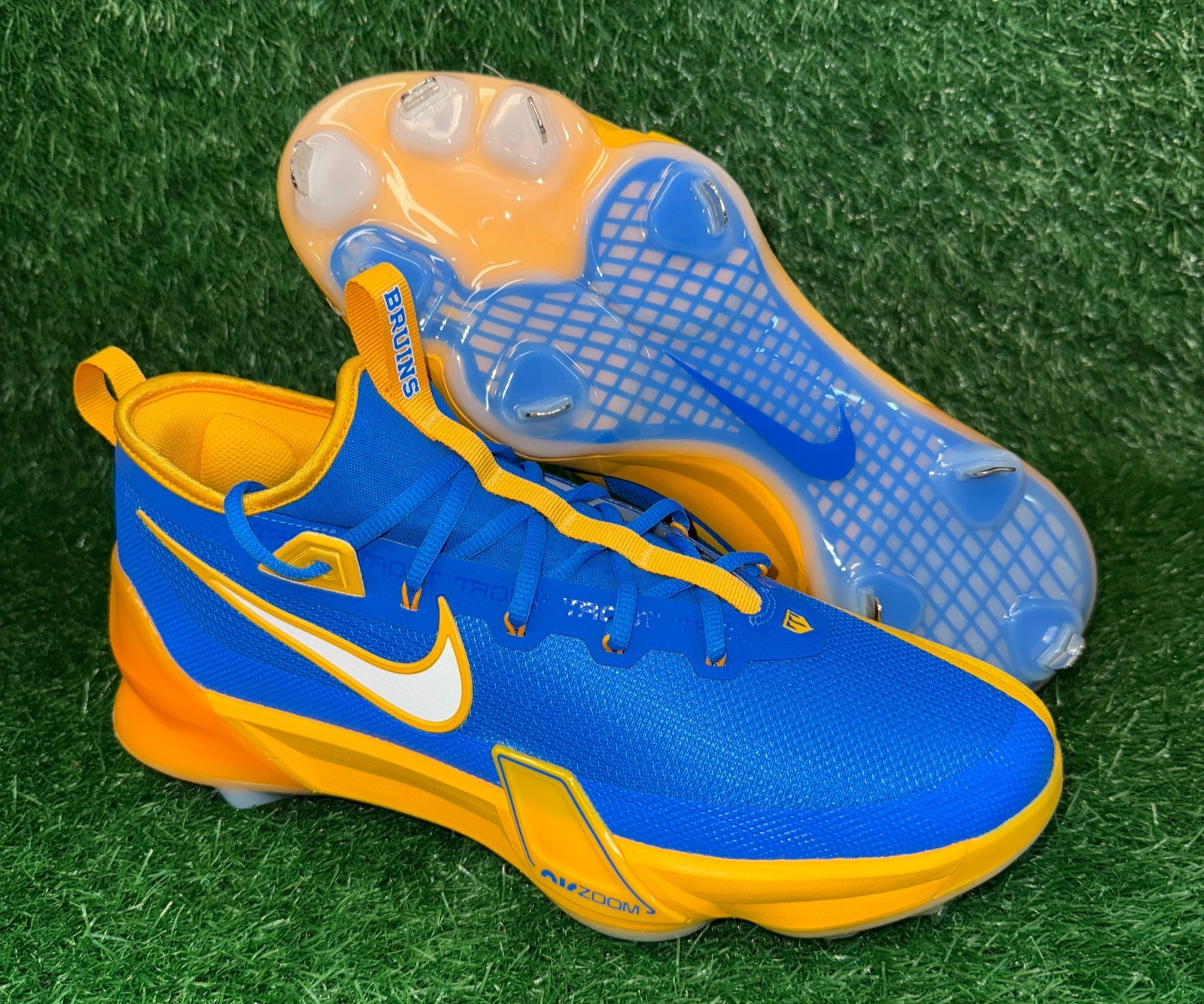 Nike UCLA Bruins Trout 9 Elite Team Issued PE Baseball Cleats Size 12 12.5 13