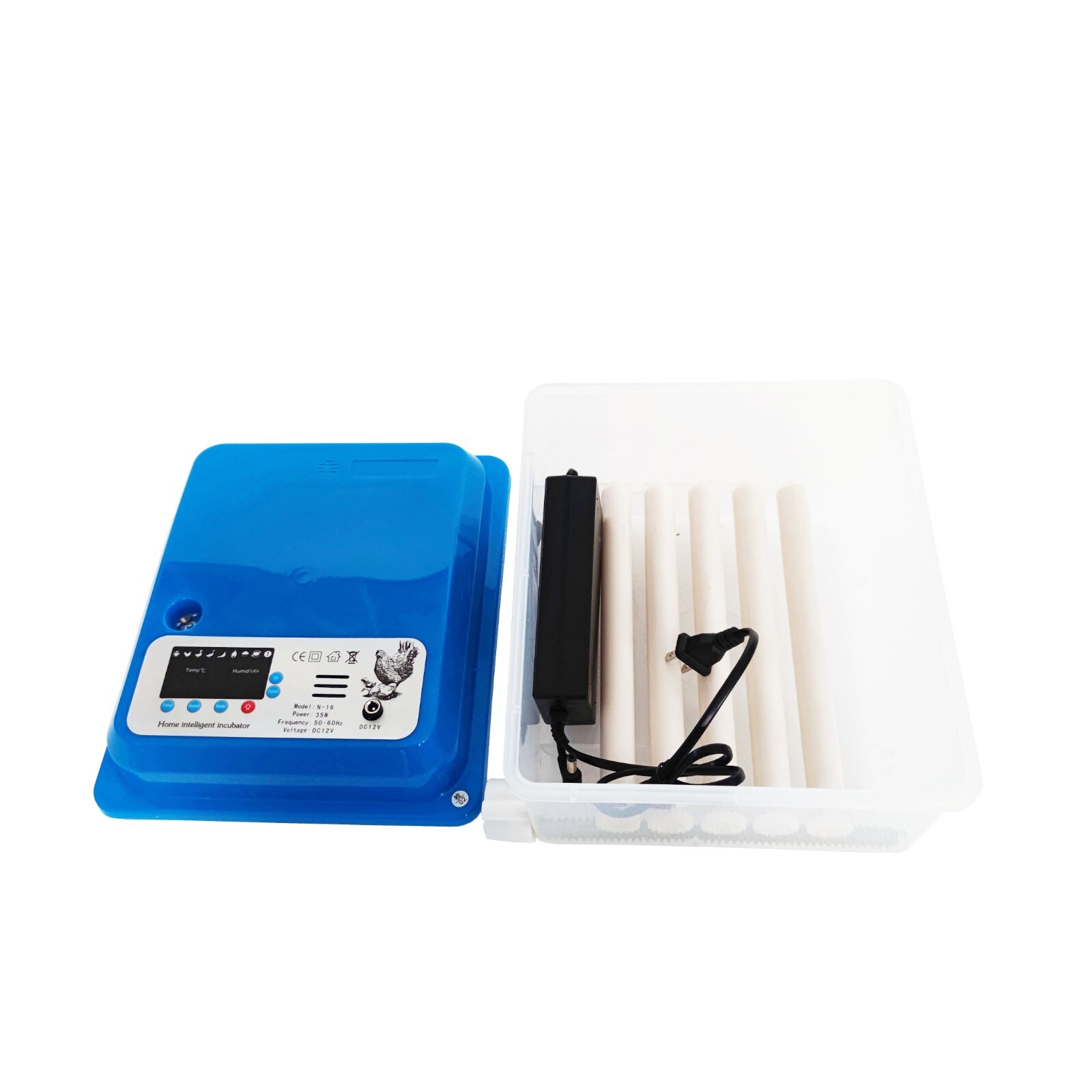 Bird Egg Incubator Poultry Hatcher Breeder Automatic Egg Turning 16 Eggs