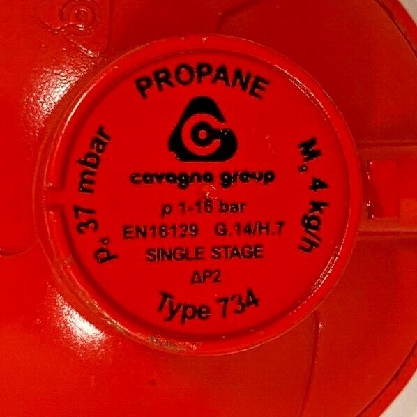 Cavagna Group Type 734 EN16129 BS3016 Propane Regulator Setup