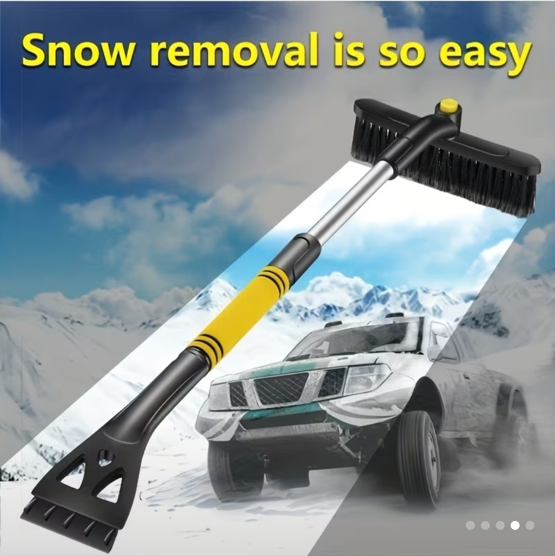 Retractable Car Snow Shovel with Brush Ice Scraper