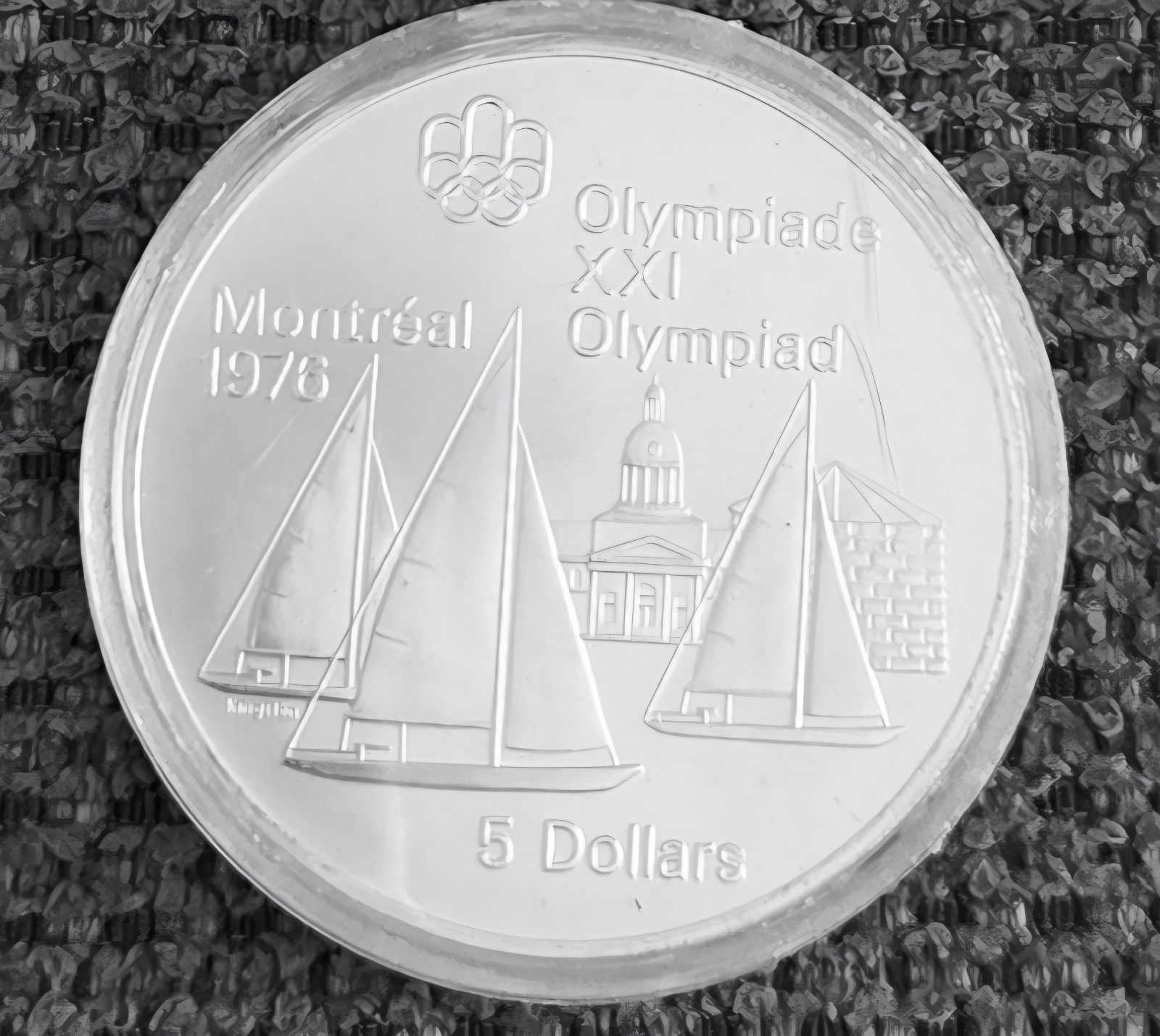 1973 (1976) Canada Montreal Olympic $5 Silver Coin. 8 available