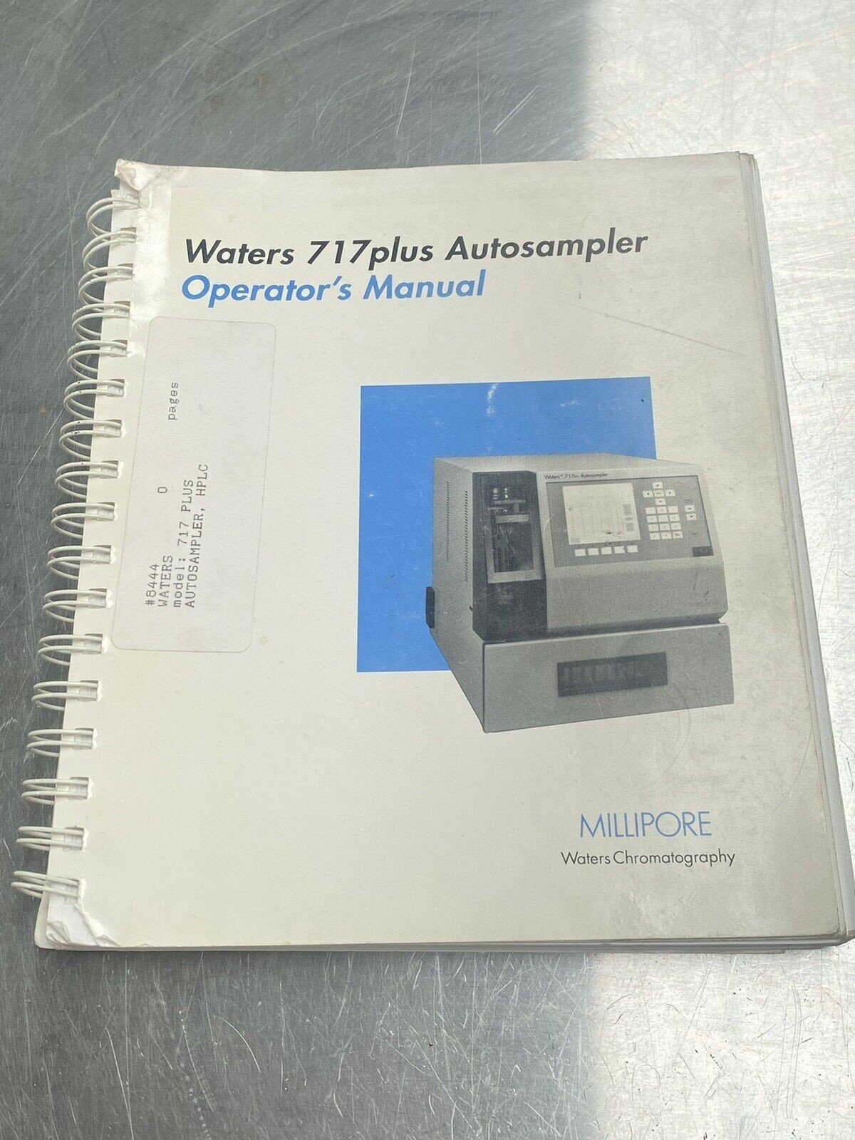 Millipore Waters 717plus Autosampler HPLC - Users Manual /Instructions