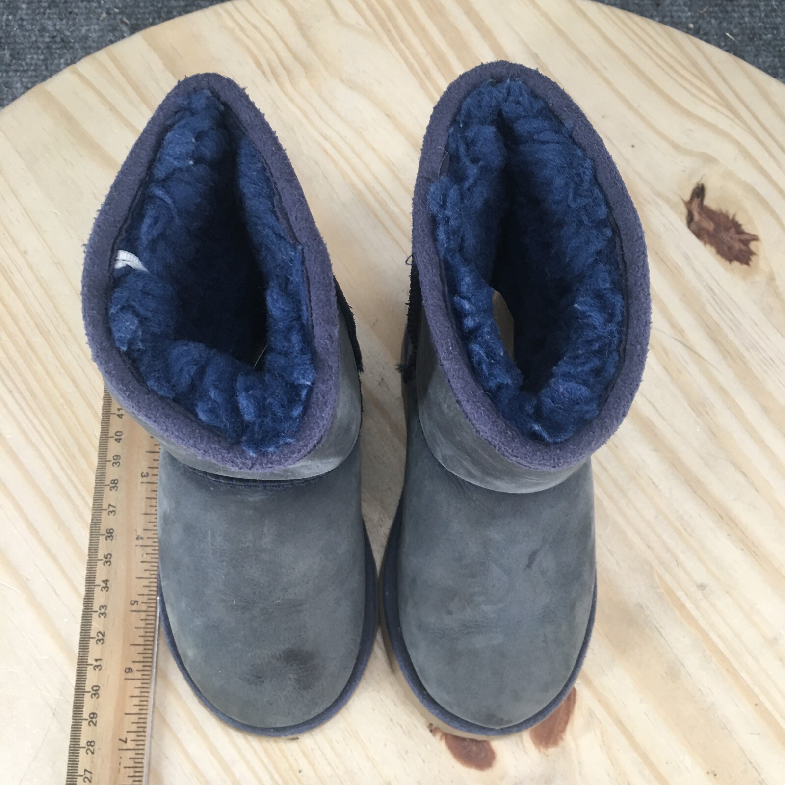 UGG Boots Children 9 Classic Mini Shearling Blue Pull On Ankle Top SN 101964