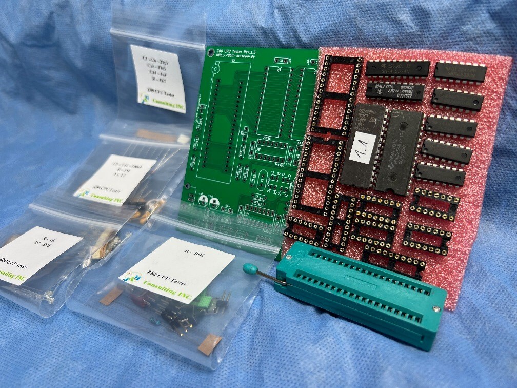 Z80 CPU NMOS / CMOS Tester - Kit Version