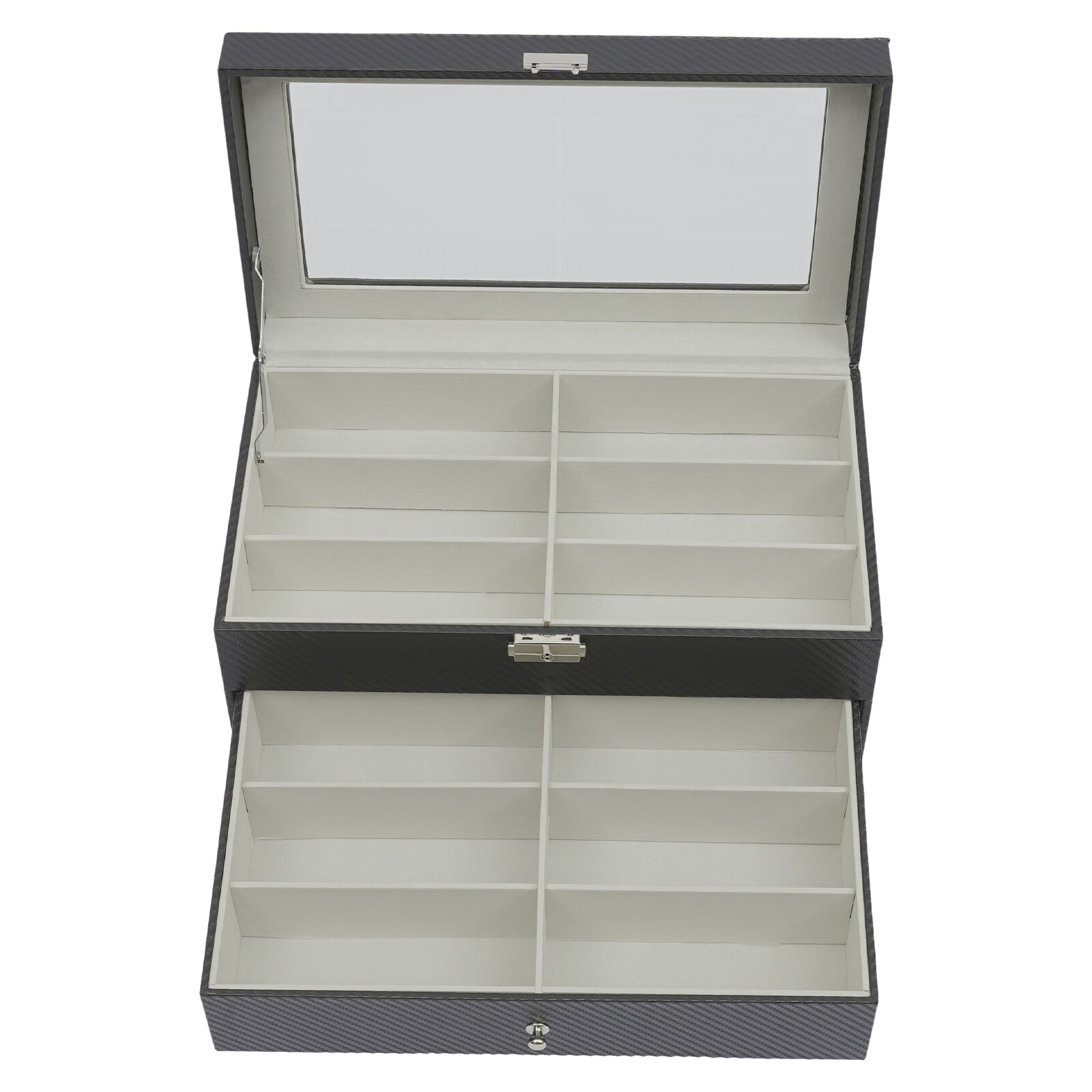 Glasses Case 18Grid Eyewear Display Storage Box Holder Sunglasses Organizer Gift