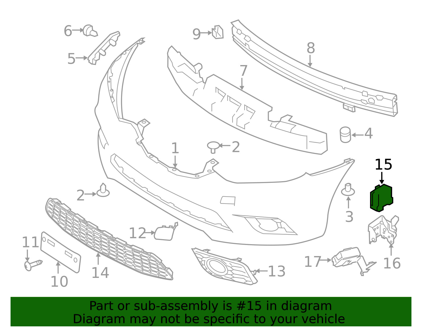 Genuine Nissan Distance Sensor 28438-4AF2D