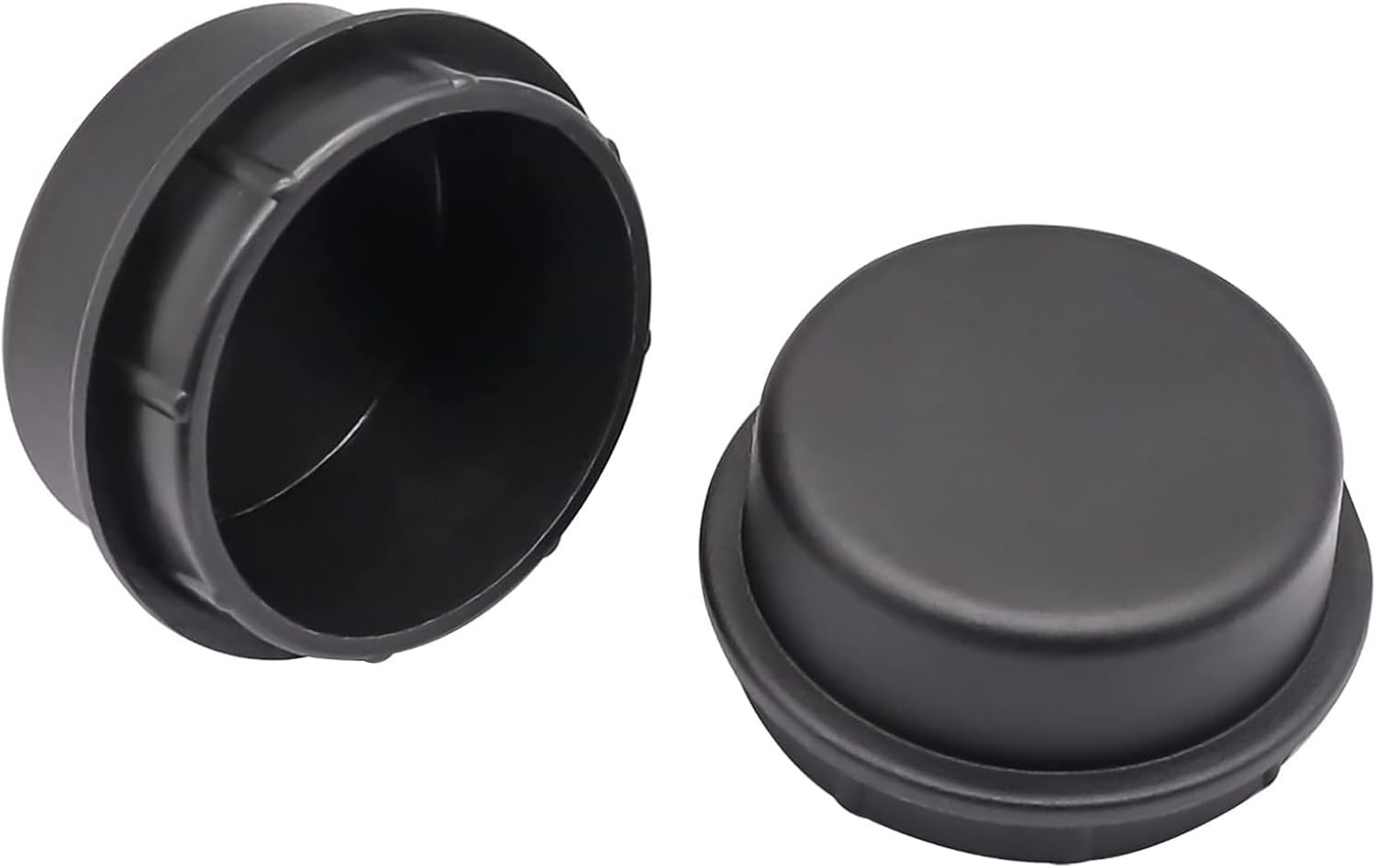 Golf Cart 2Pcs Front Hub Dust Cap Cover-Plastic Fits Club Car 2003-Up black