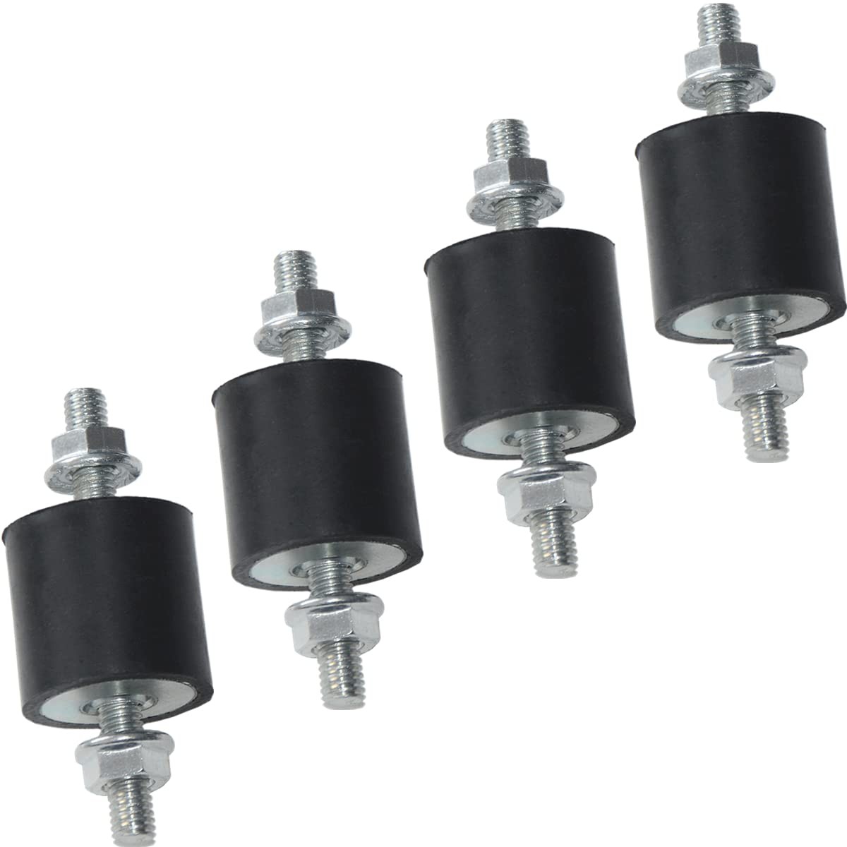 4pcs 25 x 25mm Rubber Mounts Rubber Vibration Isolator Mounts Shock Absorber ...