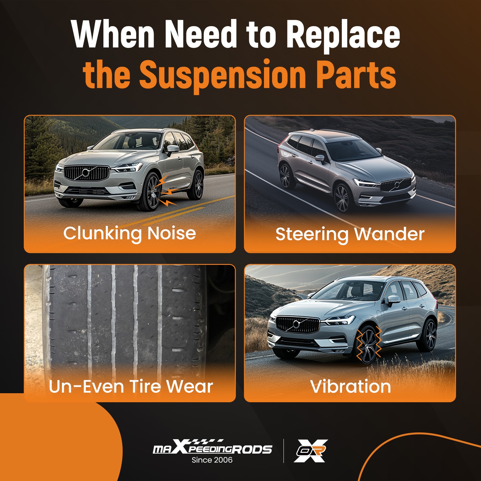 Complete Suspension Kit for Volvo XC60 XC90 2016-2021 31360644 Control Arms