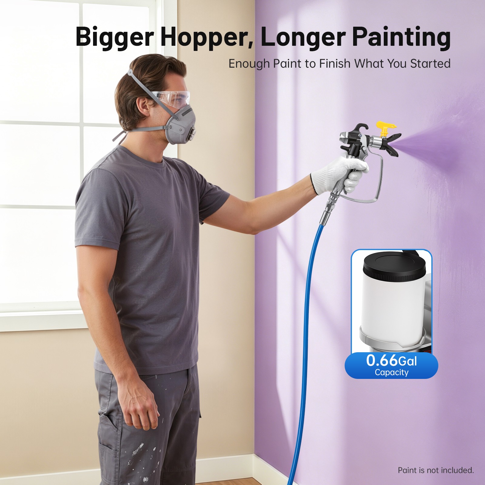 New Airless Sprayer Portable Small Real Stone Paint Paint Sprayer Small Paint