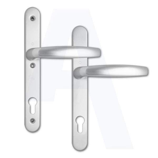 Hoppe Atlanta 92PZ 3 Hole Fix 1530/3346 UPVC Door Handles Furniture Silver