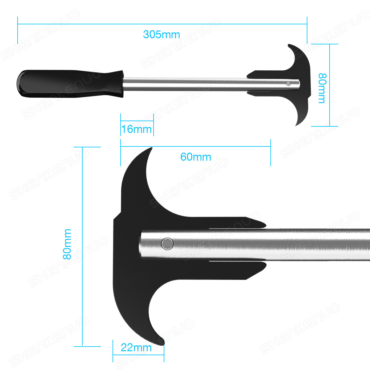 Professional Seal Puller Tool with Dual Hook Tips Remove Oil and Grease Seals 1X