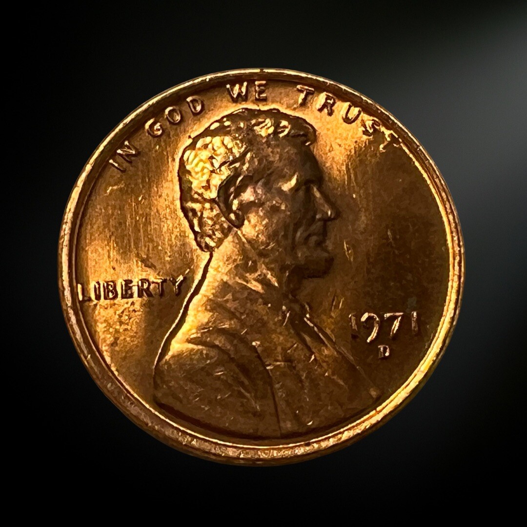 1971 D Denver Lincoln Memorial Penny Brilliant Uncirculated (BU)