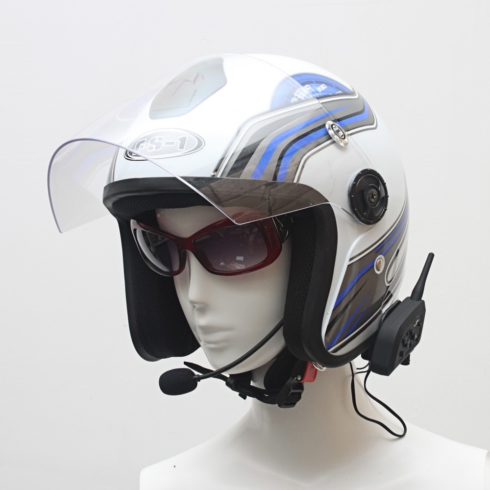 2X Bluetooth Motorcycle Helmet Intercom Interphone Headset Intercomunicador V6